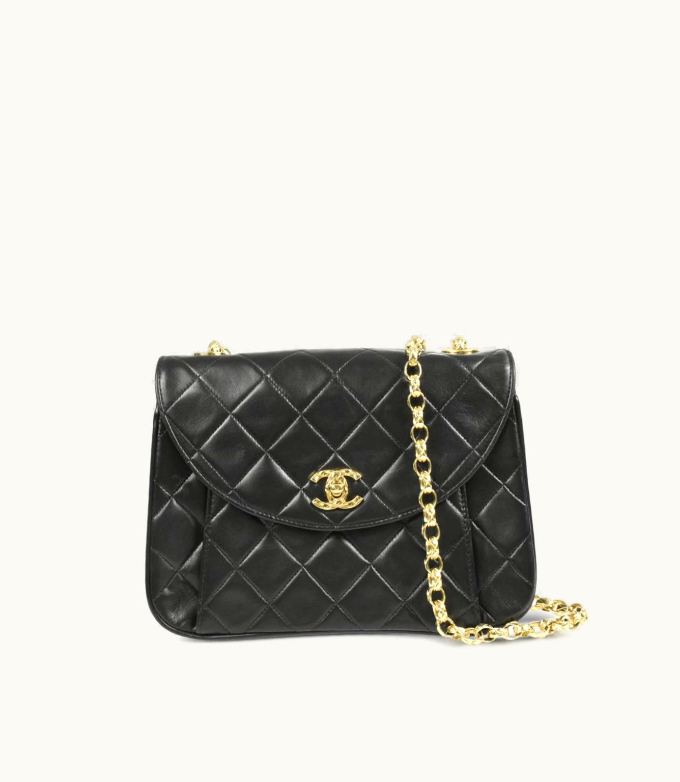 Chanel Chanel 1992 Bijou Shoulder Bag Luxurious Black Lambskin