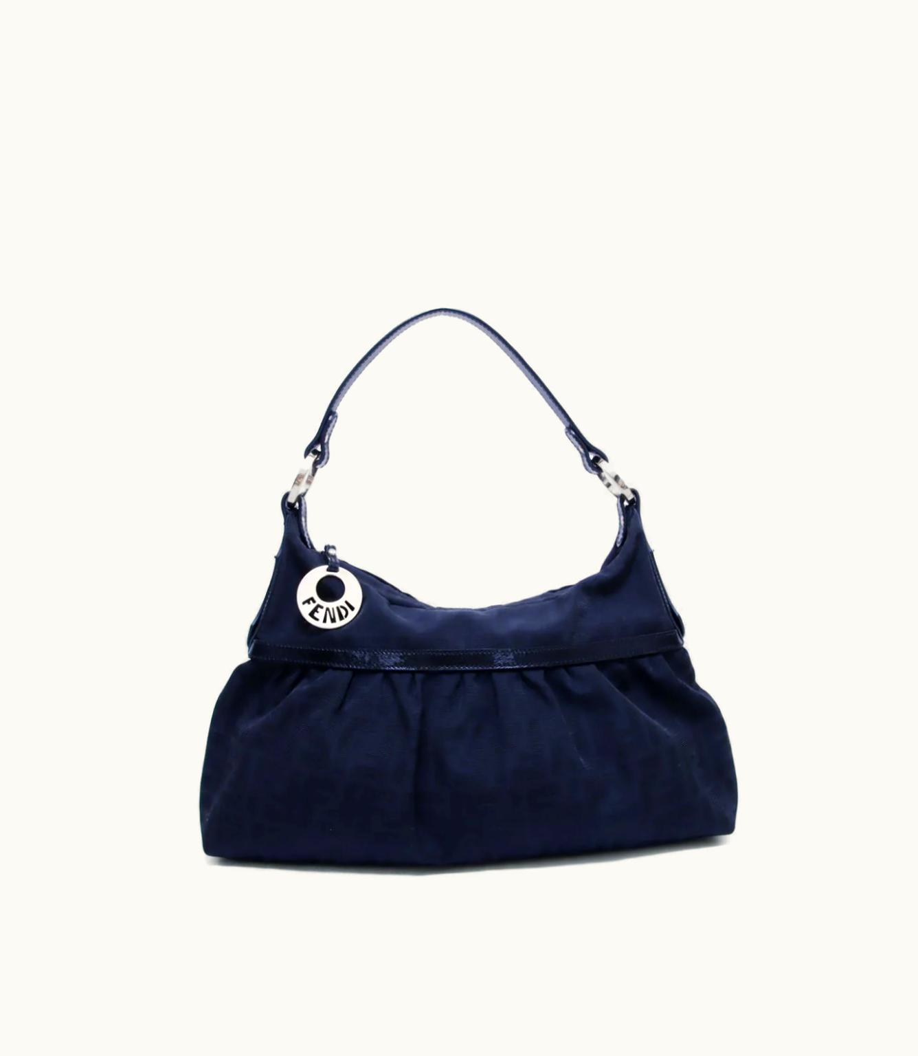 Fendi Fendi Nan' Zucca Canvas Shoulder Bag