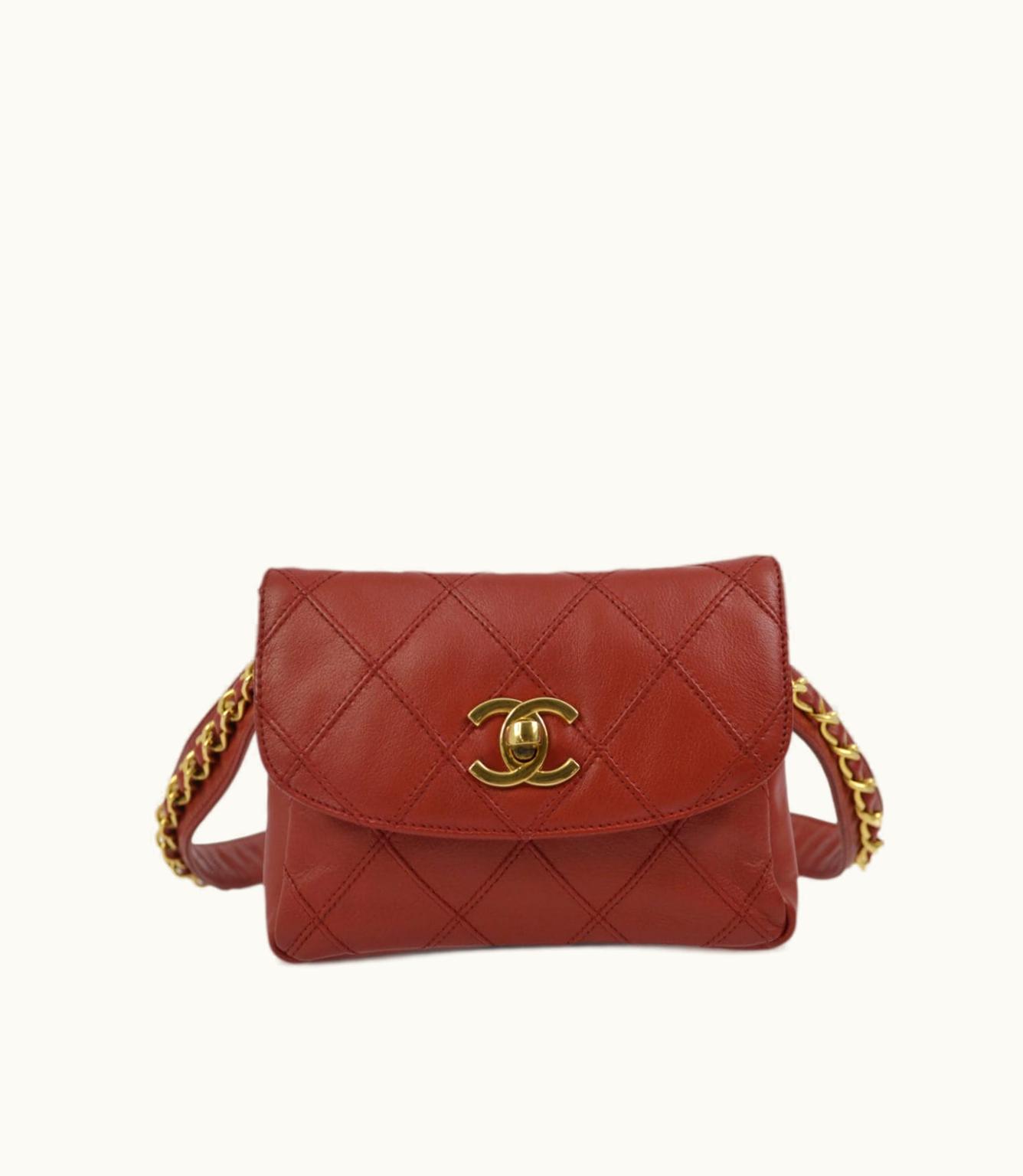 Chanel Chanel 1990-2000S Diamond-Quilted Belt Bag