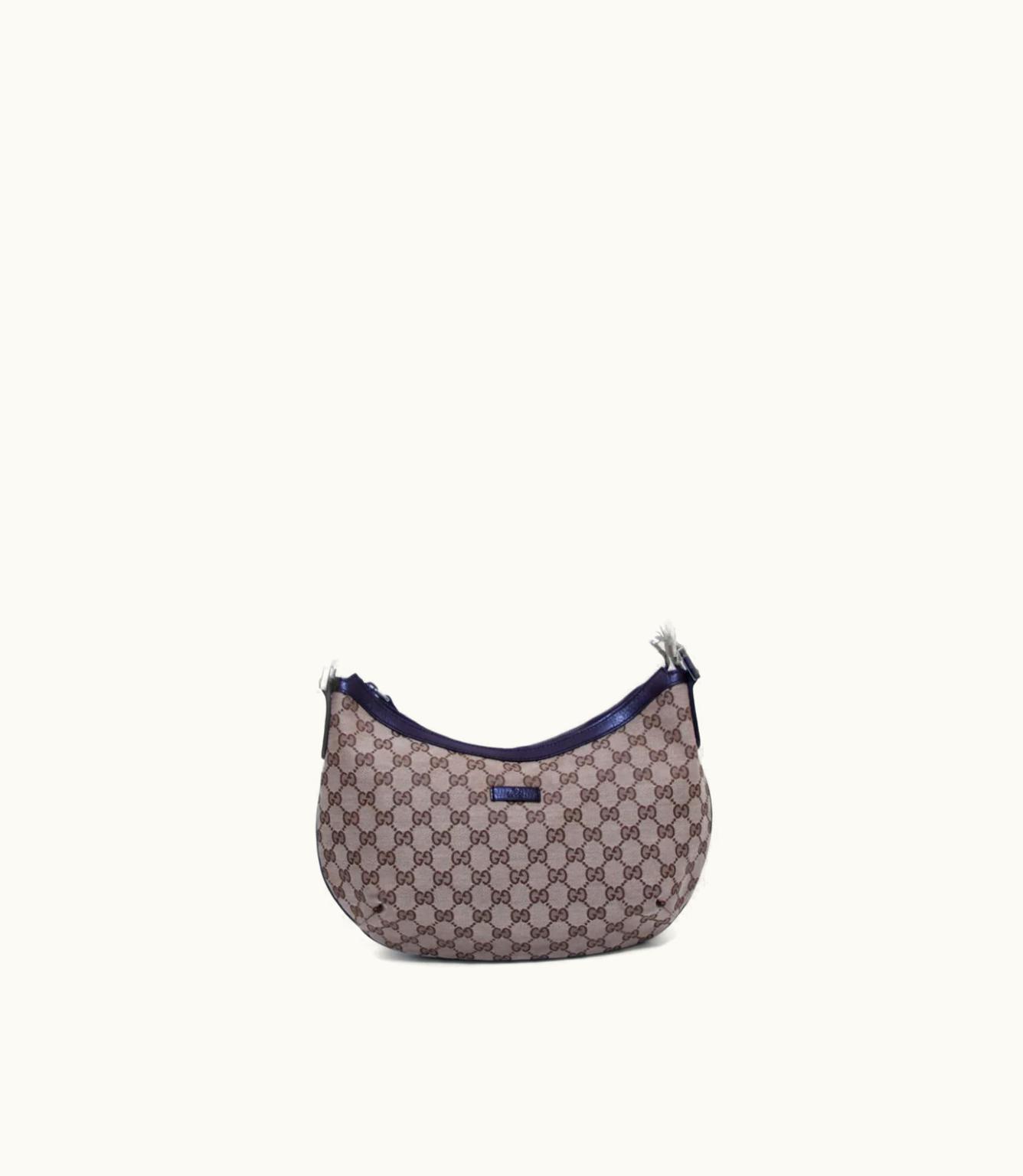Gucci Gucci Classic GG Canvas Shoulder Bag Black
