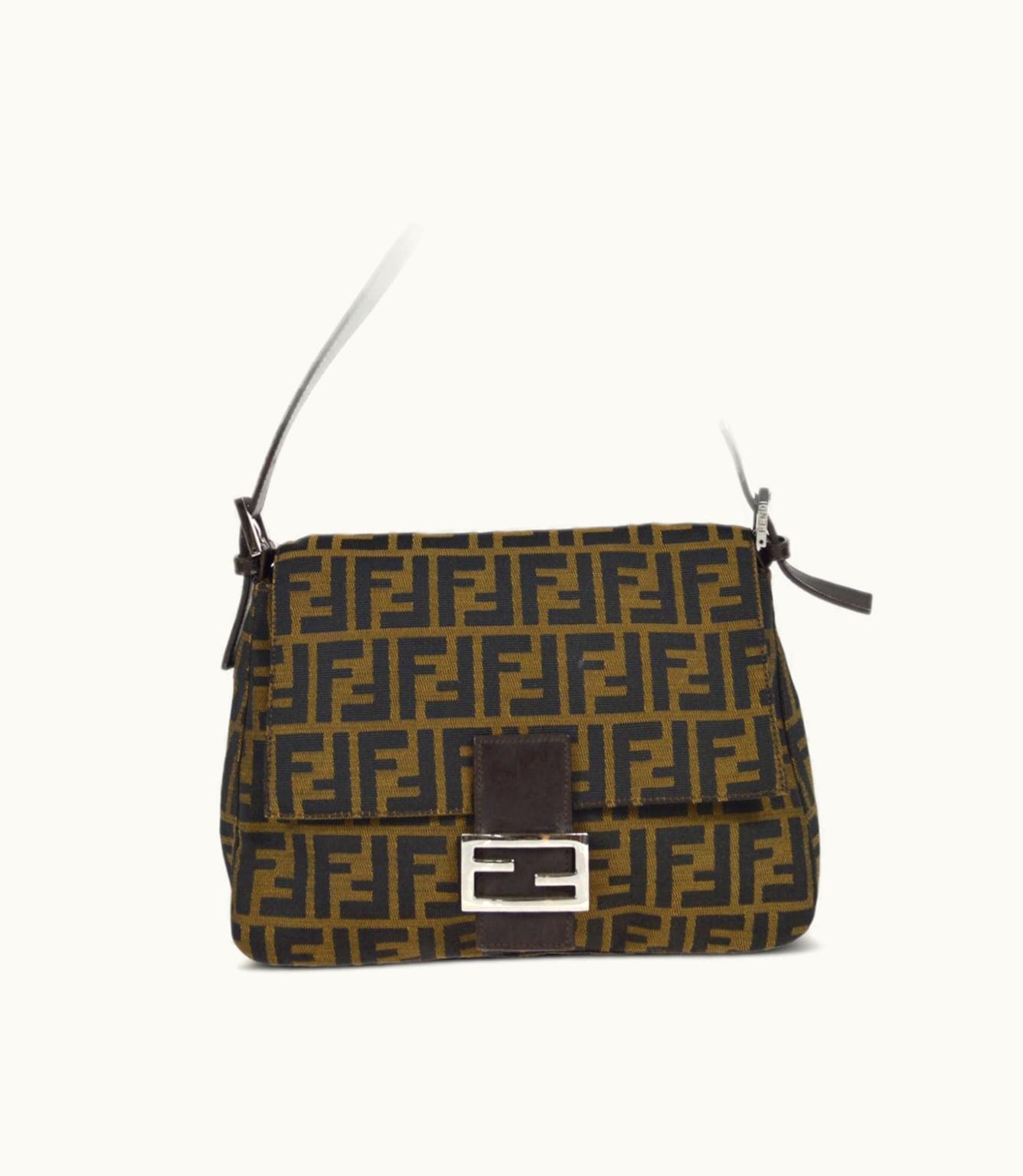 Fendi Fendi 1990-2000 Zucca Mamma Baguette Shoulder Bag
