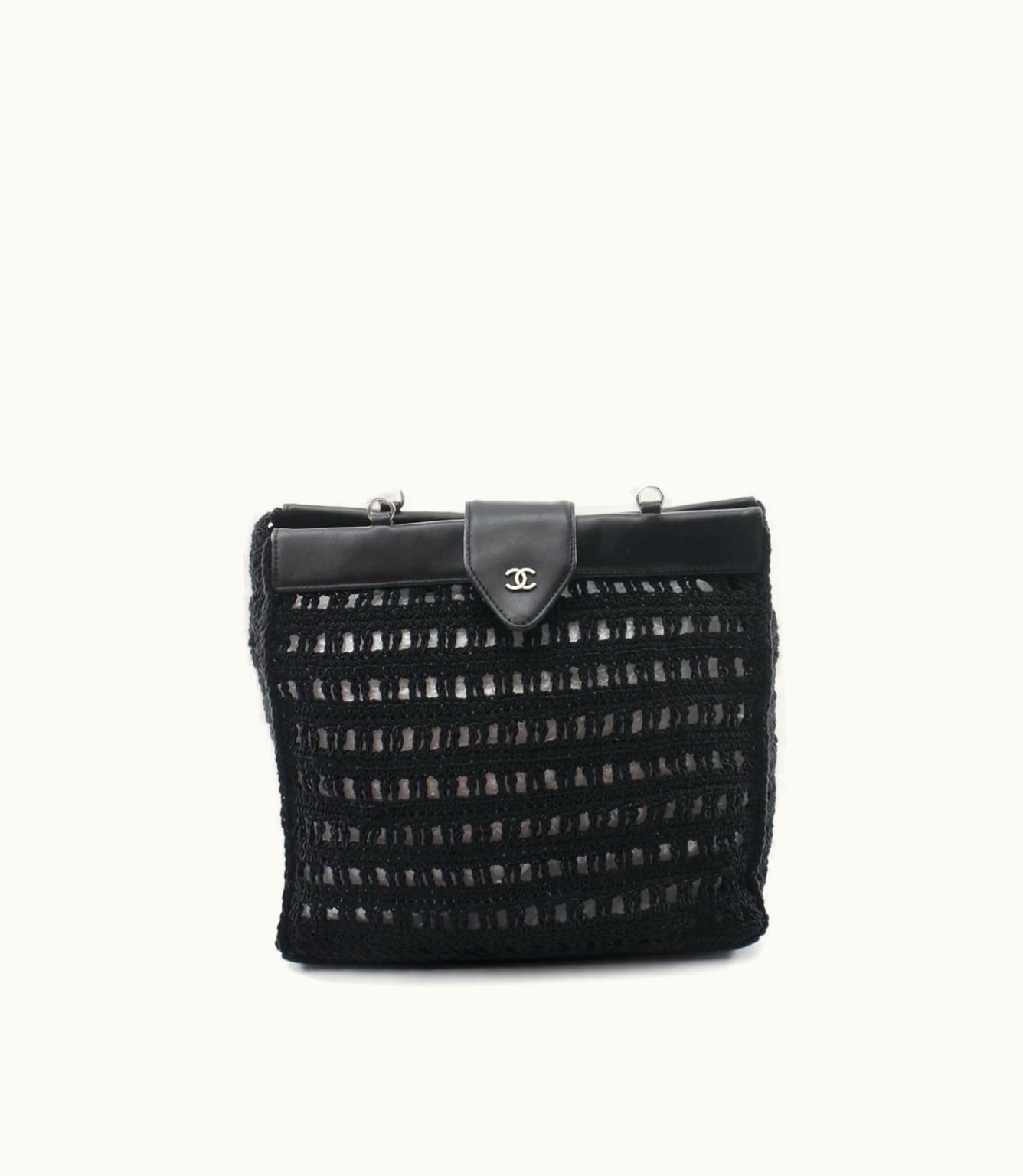 Chanel Chanel 1997-1999 CC Crochet Tote Bag