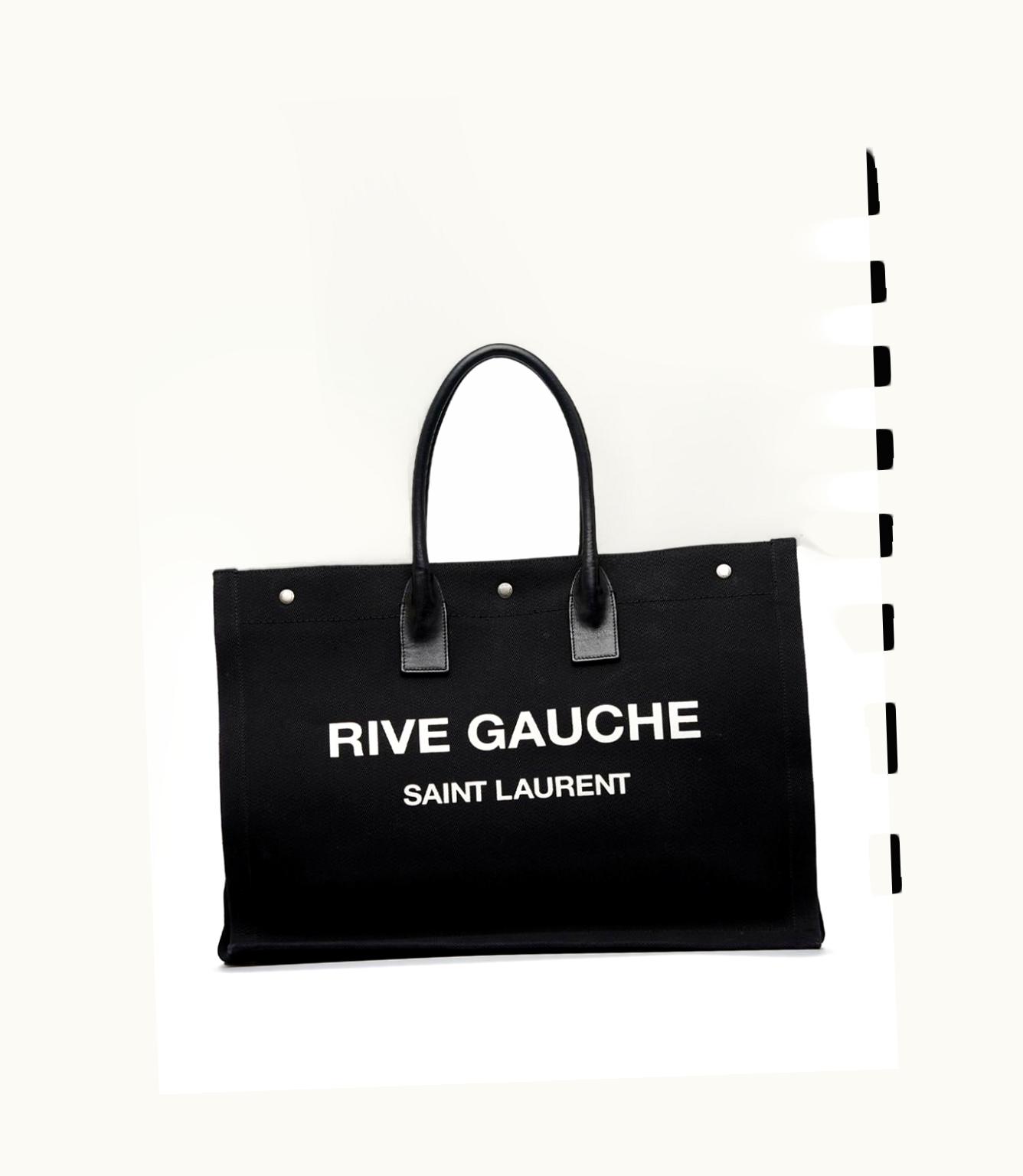 Saint Laurent Rive Gauche Canvas Tote Bag