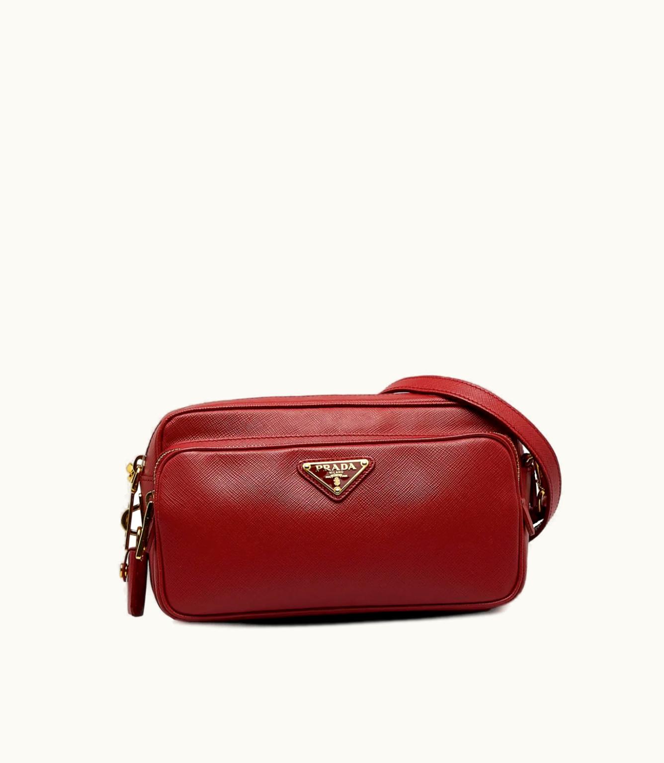 Prada Prada 2010 Triangle-Logo Crossbody Bag