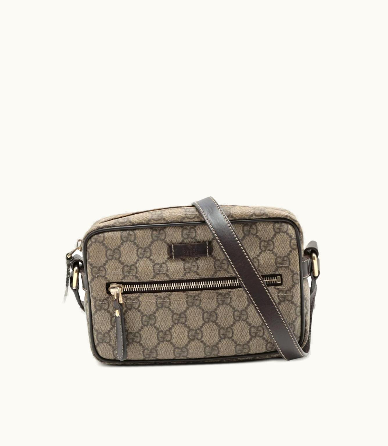 Gucci Gucci Classic GG Canvas Logo-Appliqué Camera Bag
