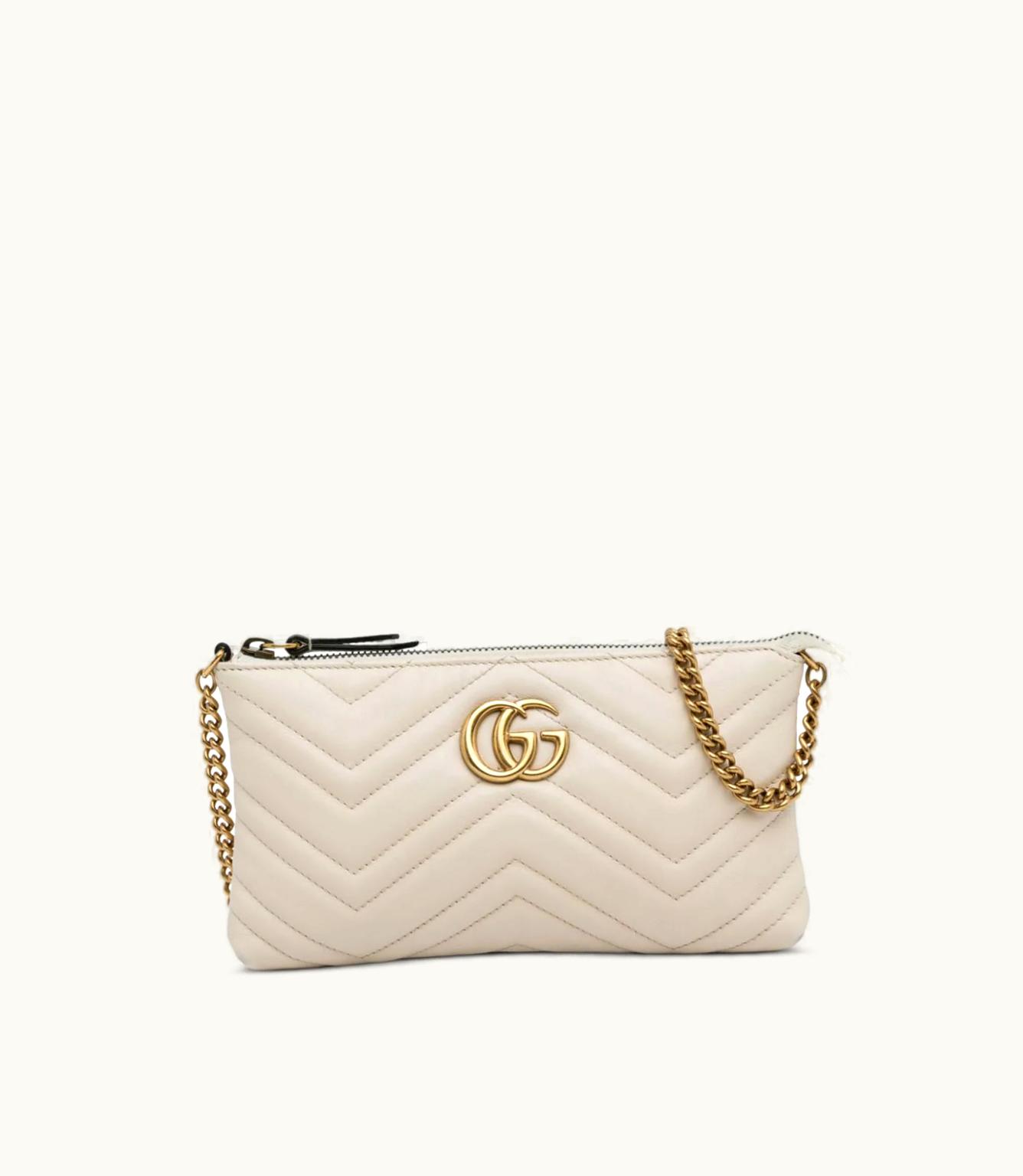Gucci Gucci 2016-2022 Marmont Wallet On Chain Quilted Pouch