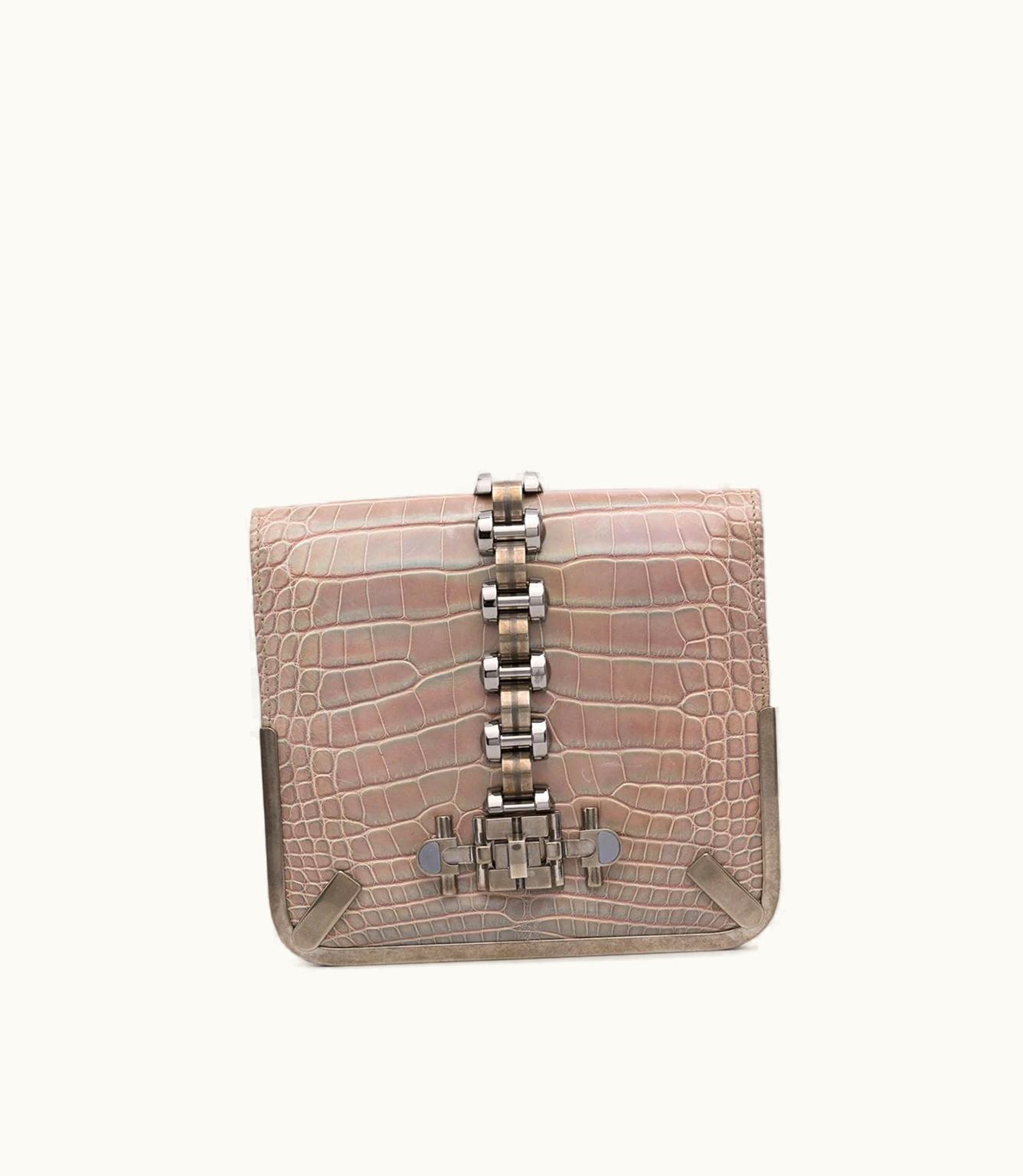 Balenciaga Balenciaga 2015 Crocodile-Effect Clutch Bag