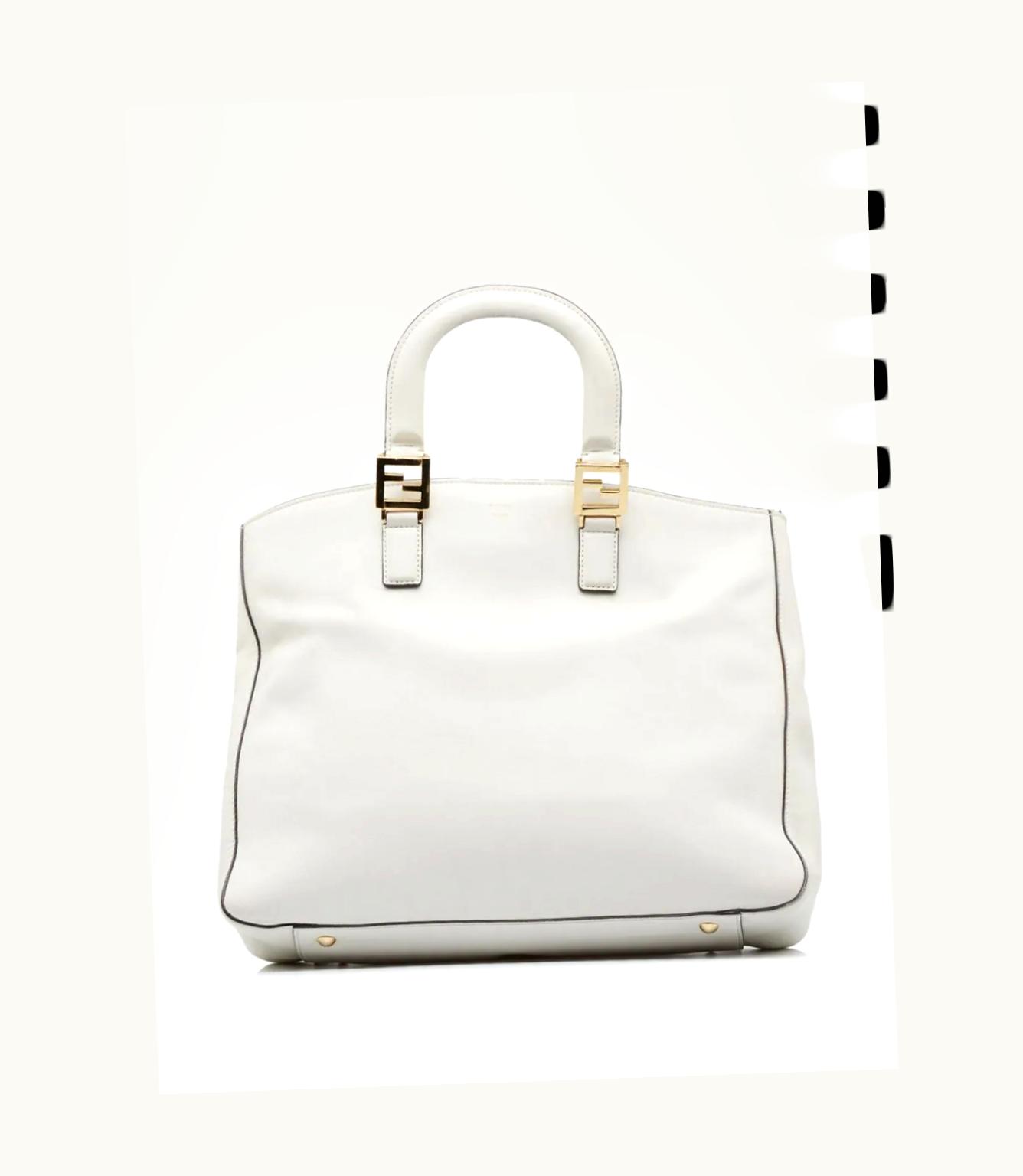 Fendi Fendi 2000-2010 Medium Glacier Ff Tote Bag