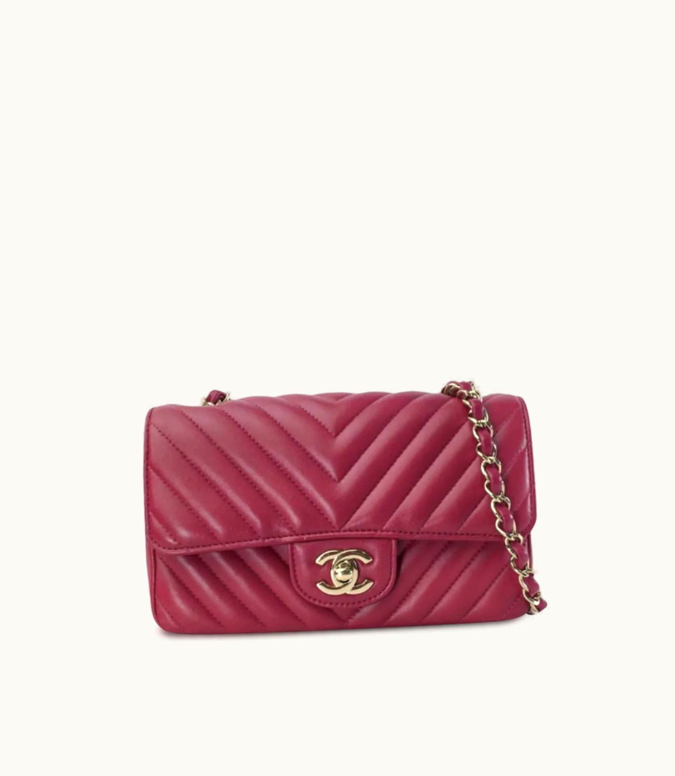 Chanel Chanel Mini Chevron Classic Flap Shoulder Bag