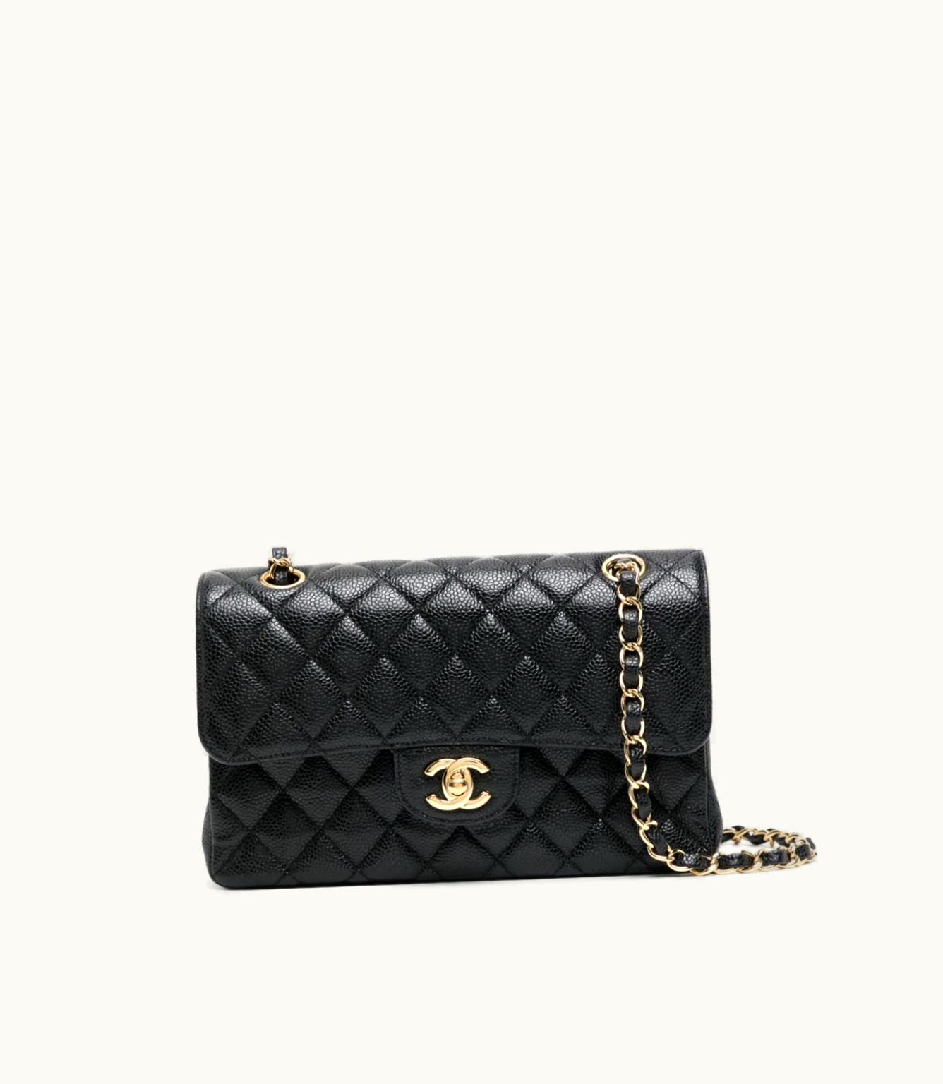 Chanel Chanel Classic Double Flap Shoulder Bag Lambskin Gold