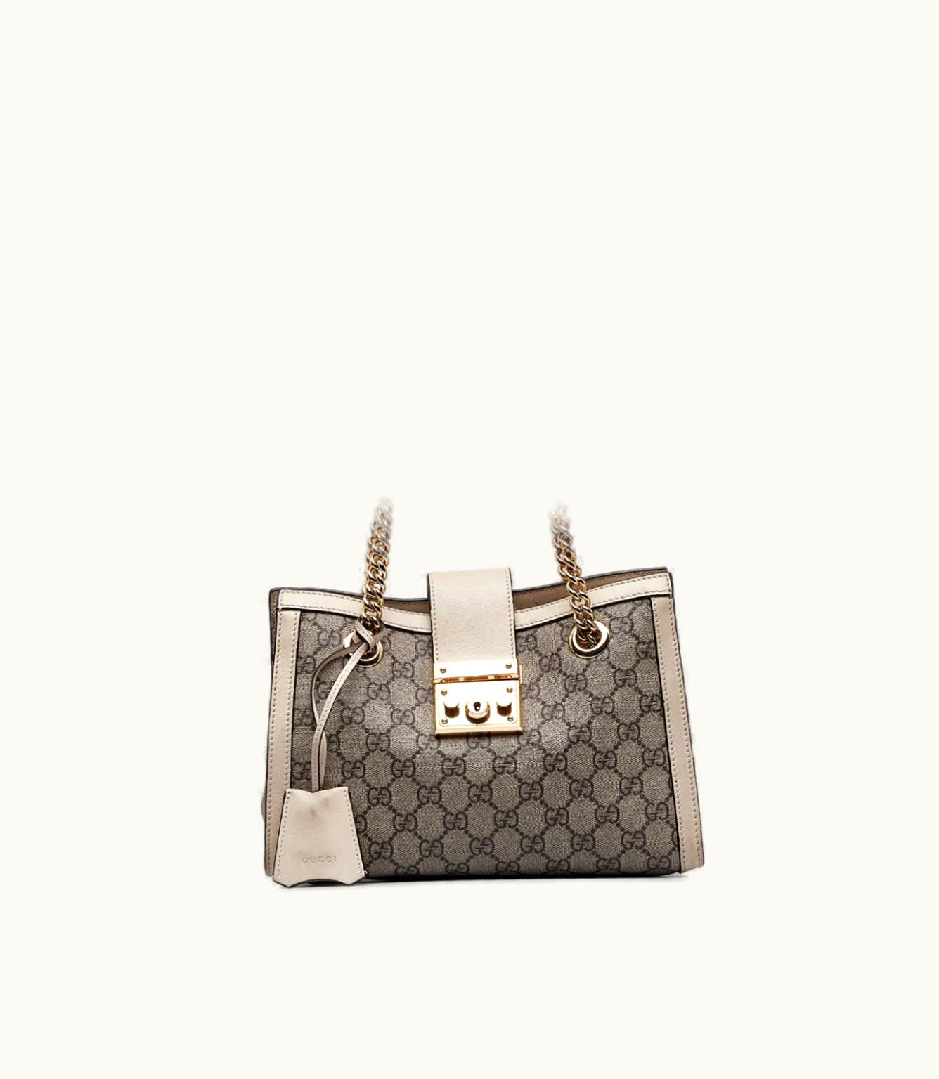 Gucci Gucci 2016-2023 GG Supreme Small Padlock Tote Bag