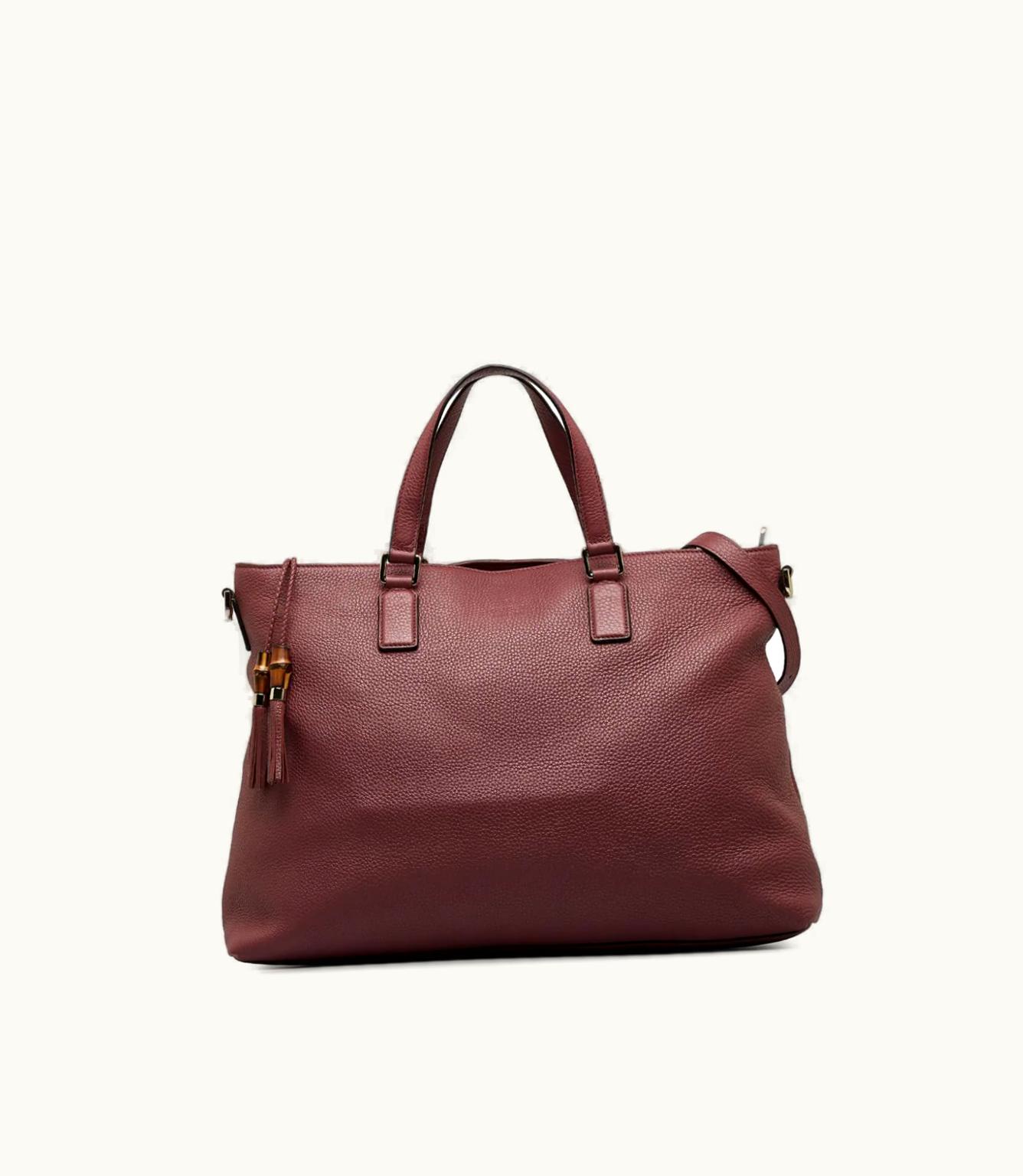 Gucci Gucci 2000-2015 Bamboo Leather Two-Way Bag