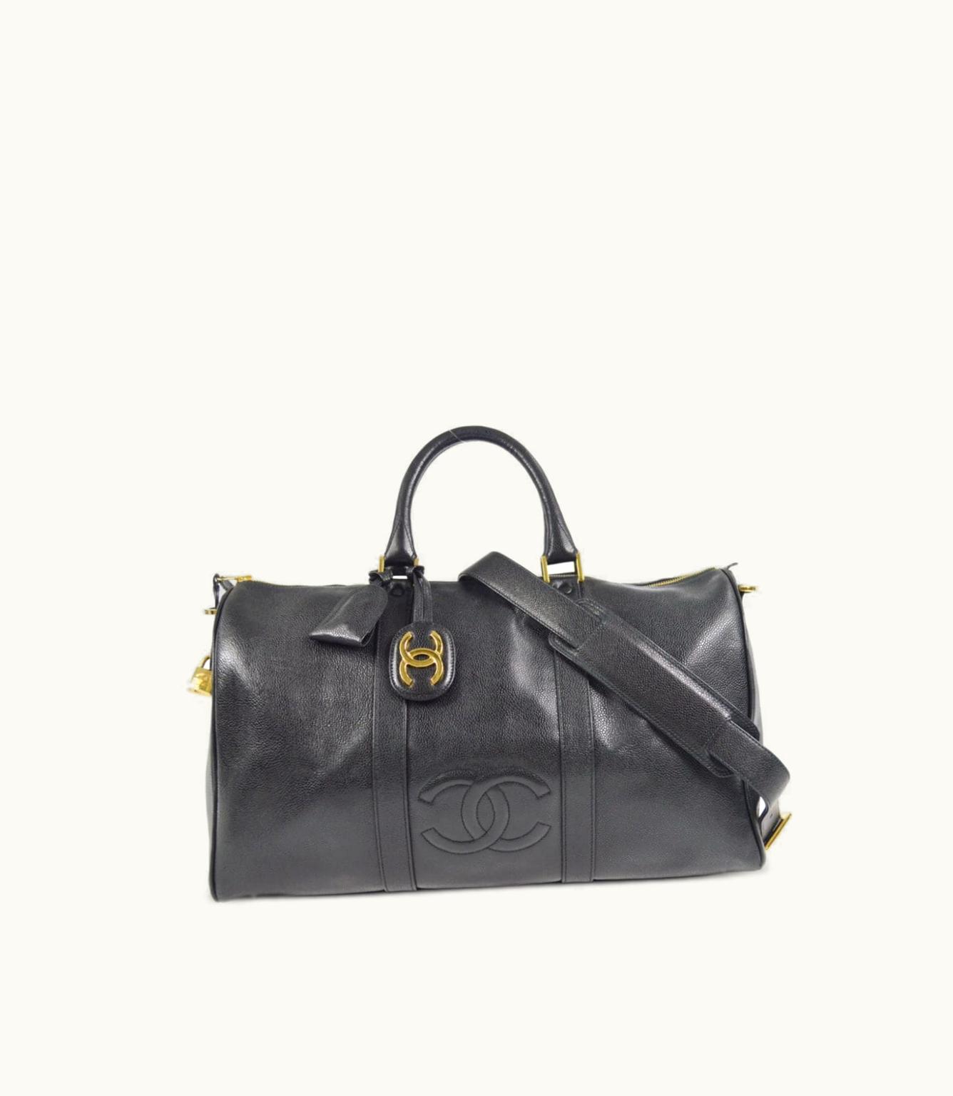 Chanel Chanel 1997 CC Stitch Two-Way Duffle Bag