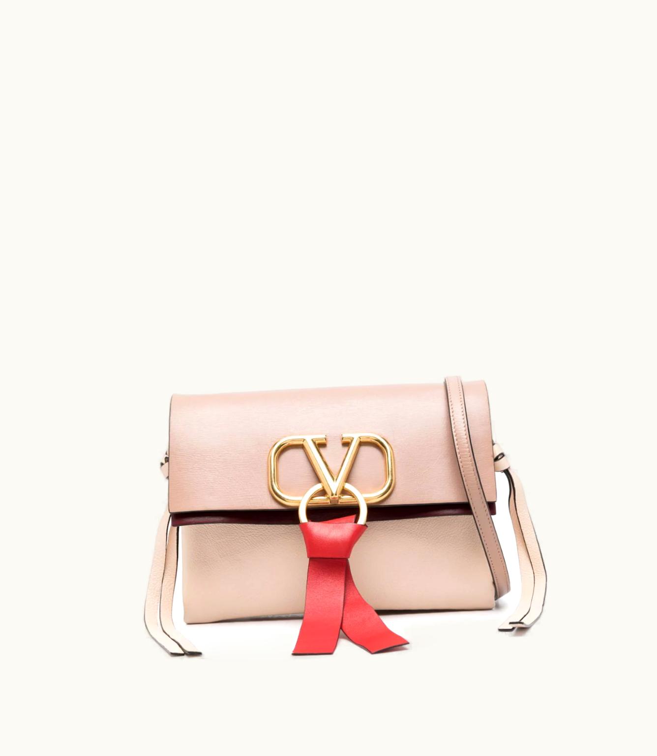 Valentino Valentino Vring Leather Crossbody Bag