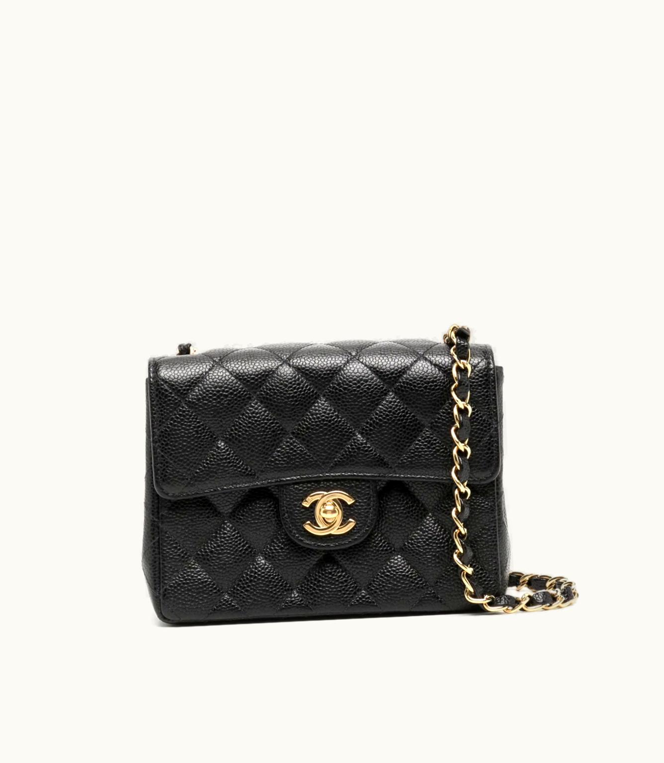 Chanel Chanel Classic Flap Mini Shoulder Bag Black Caviar