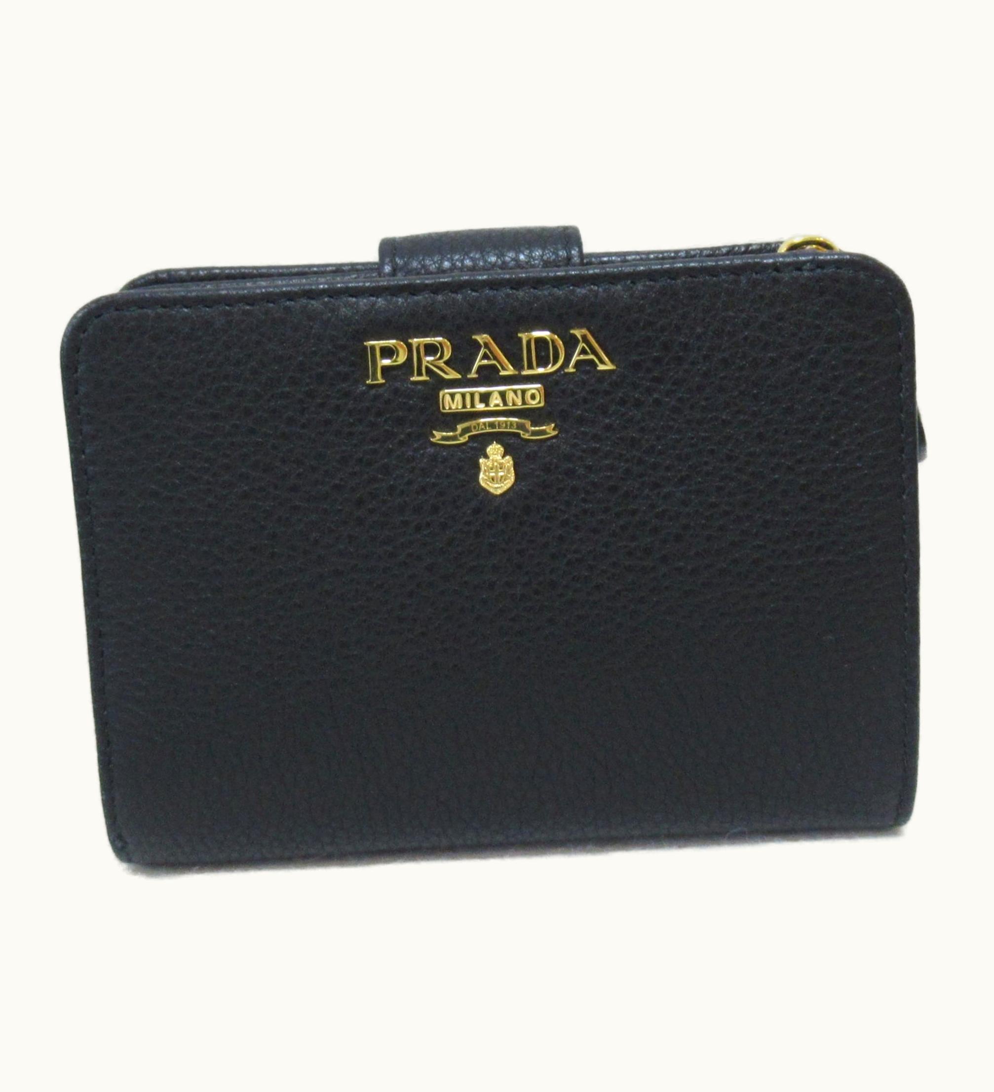 Prada Prada 1ML0182E3AF0002 Wallet Black Leather