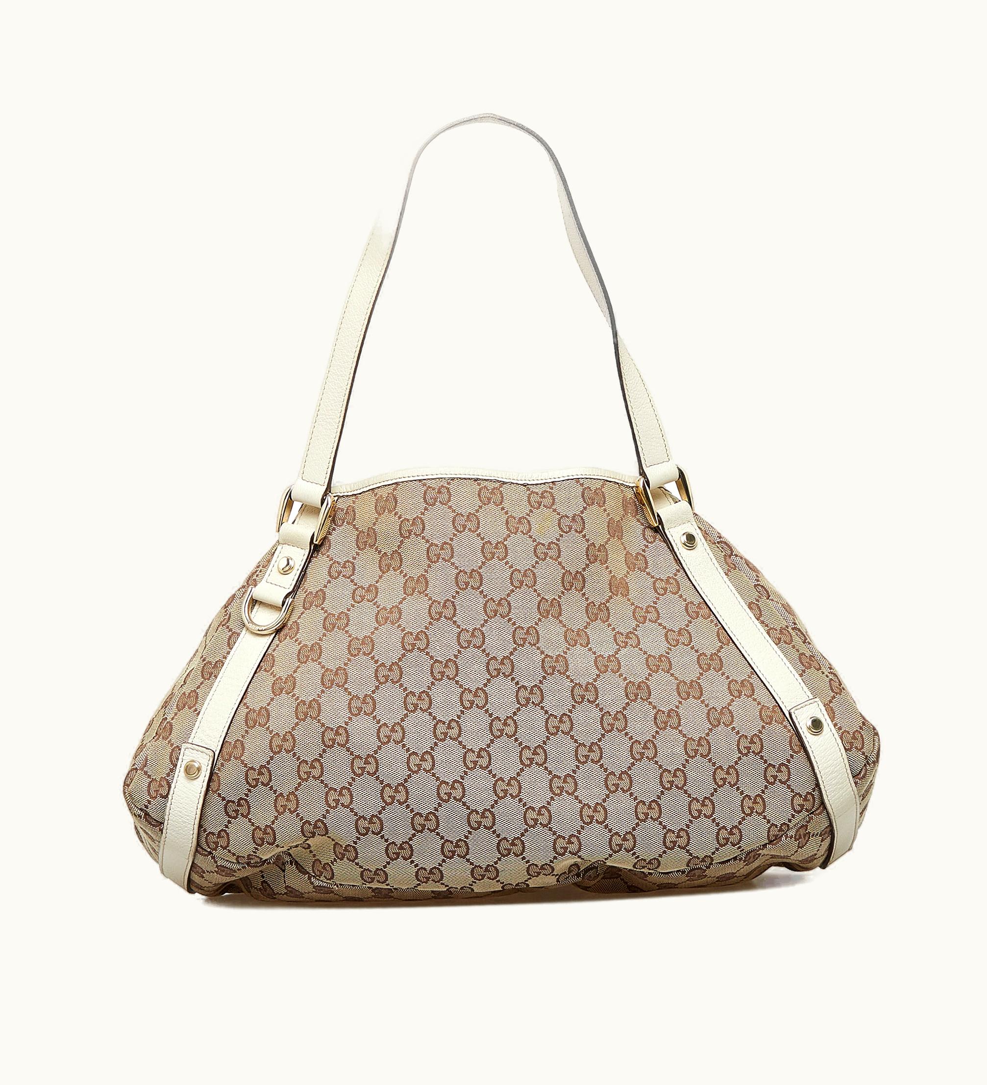 Gucci Gucci Abbey D-Ring Canvas Shoulder Bag Black