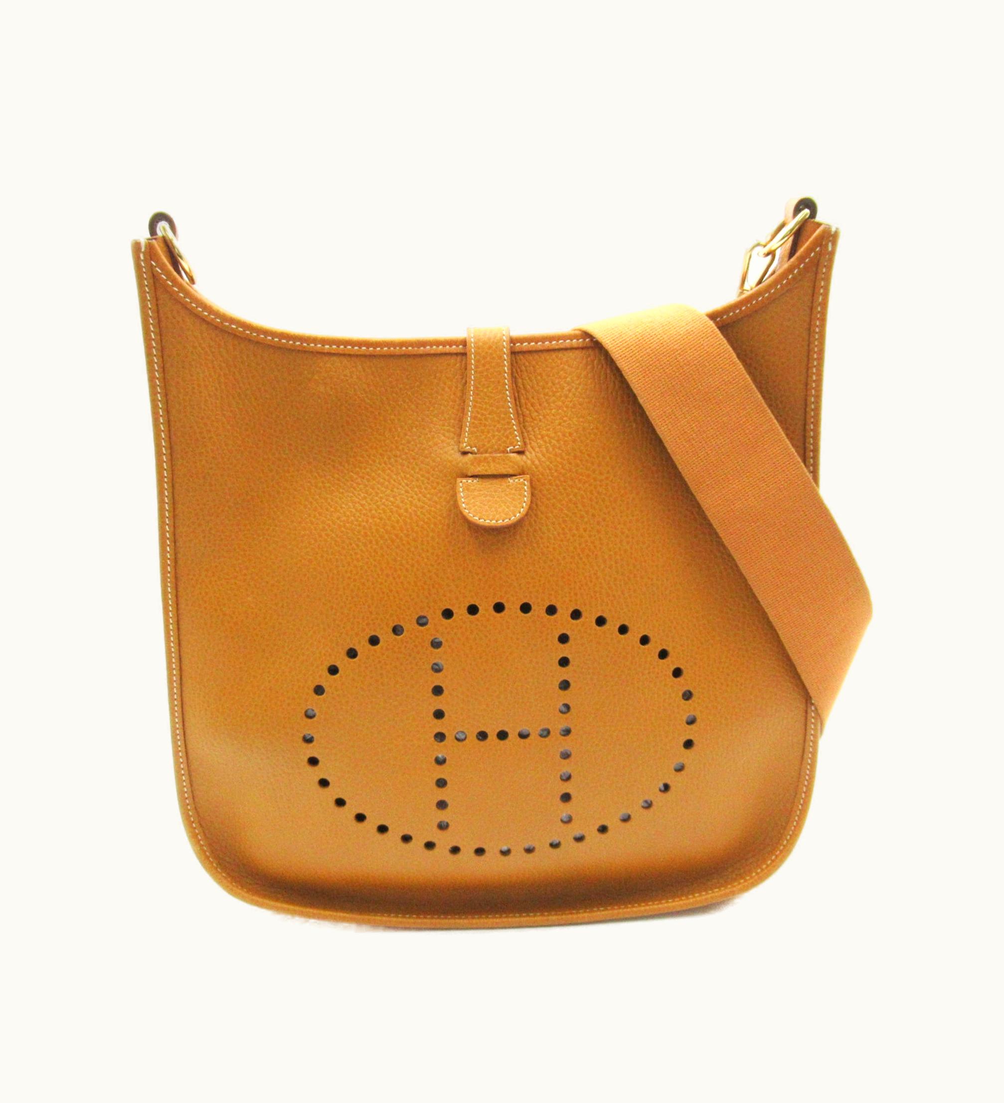 Hermès Hermès Evelyne GM Brown Calfskin [Cowhide]