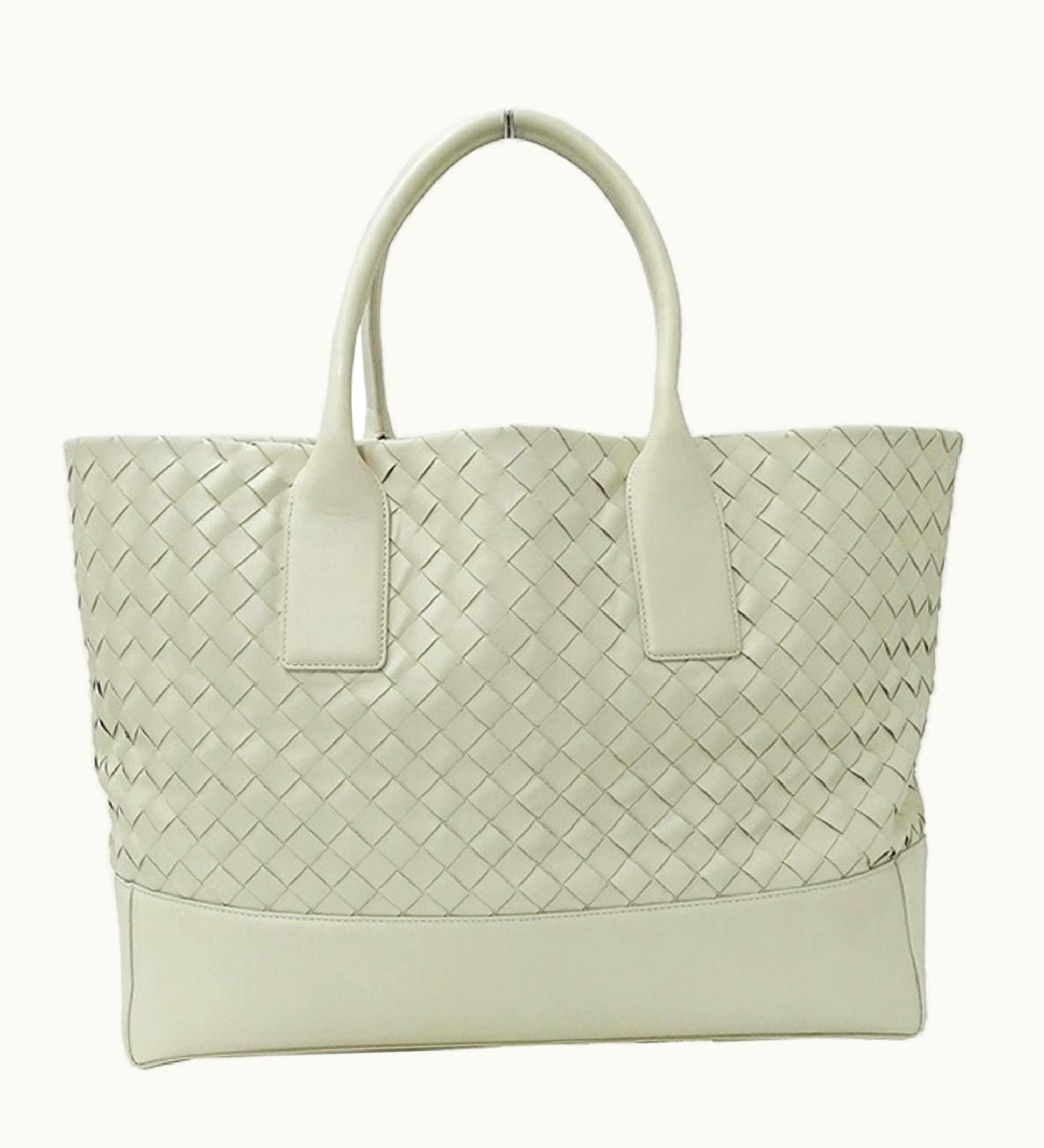 Bottega Veneta Bottega Veneta Bottegaveneta Bag Women's Men's Intrecciato Tote Leather White 608596