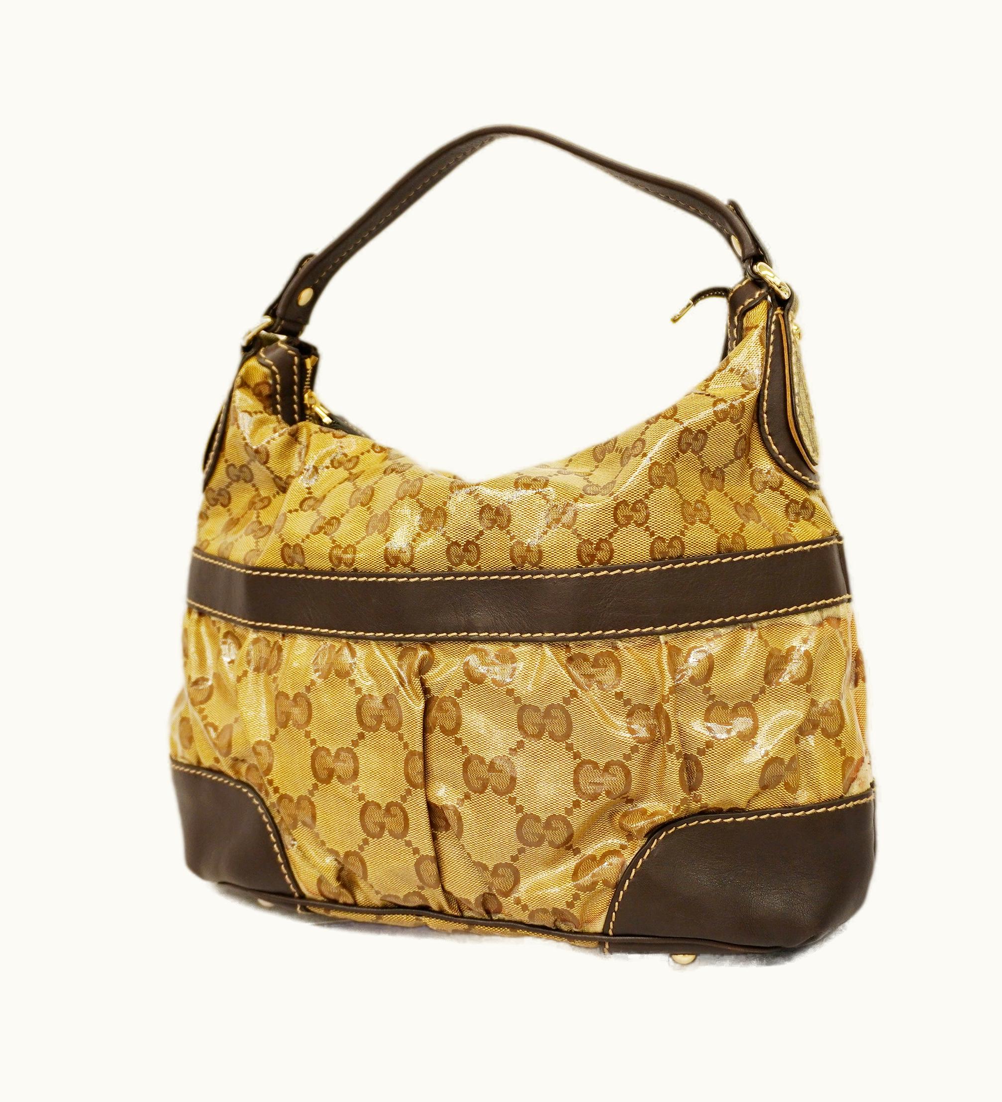 Gucci Gucci GG Crystal Shoulder Bag 223965 Women's Coated Canvas, Leather