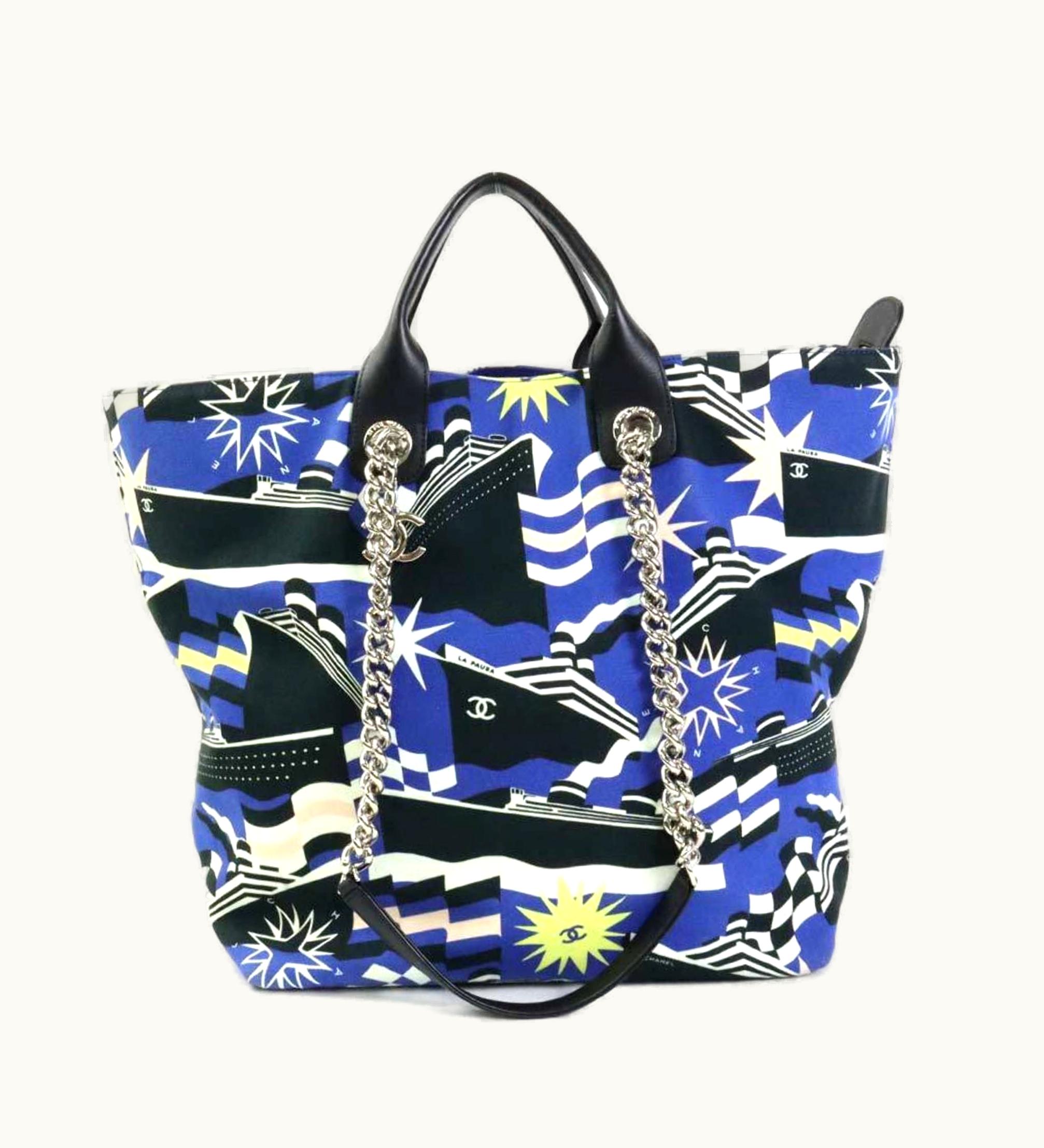 Chanel Chanel Handbag Shoulder Bag 2019 Cruise Collection Canvas Blue Multicolor Ladies