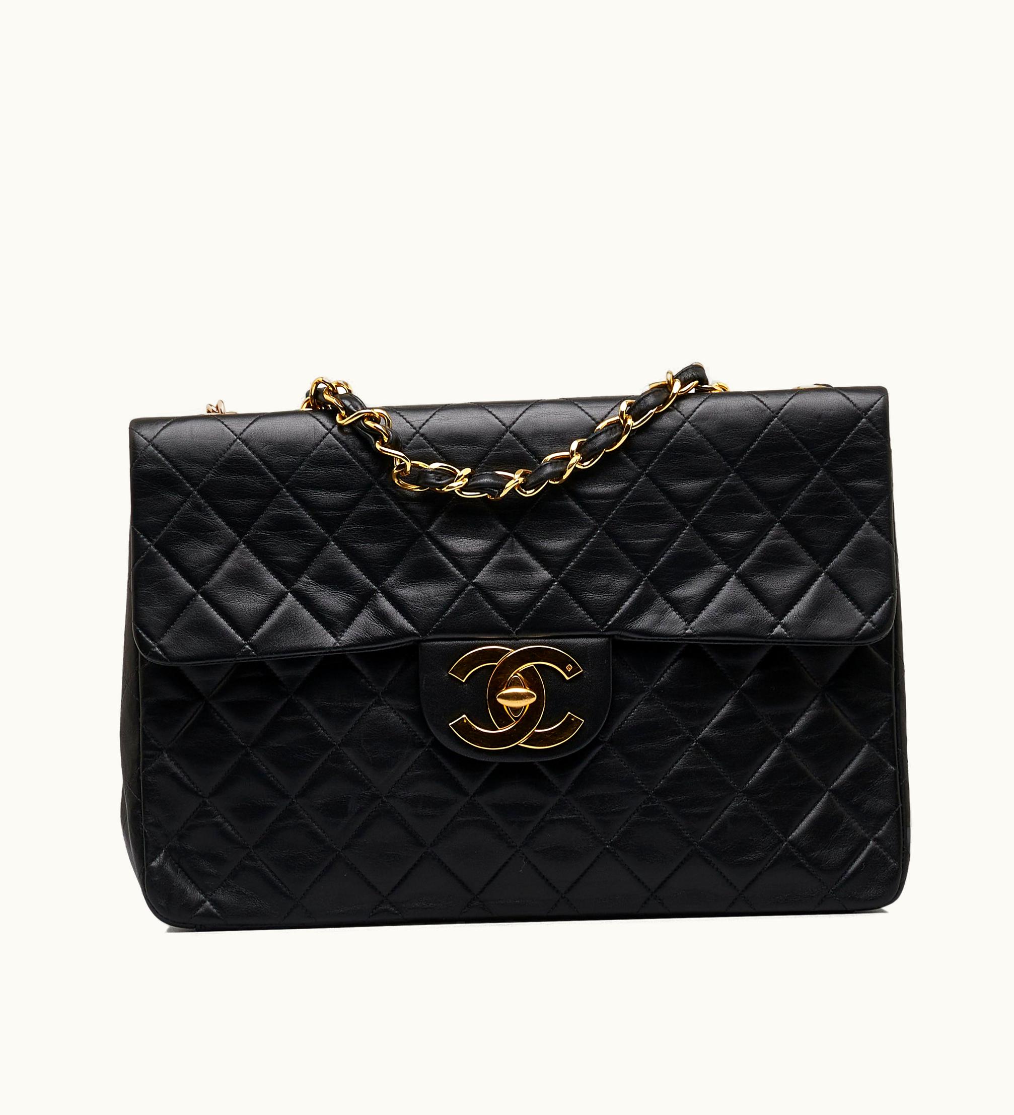 Chanel Chanel Maxi Classic Lambskin Double Flap Shoulder Bag