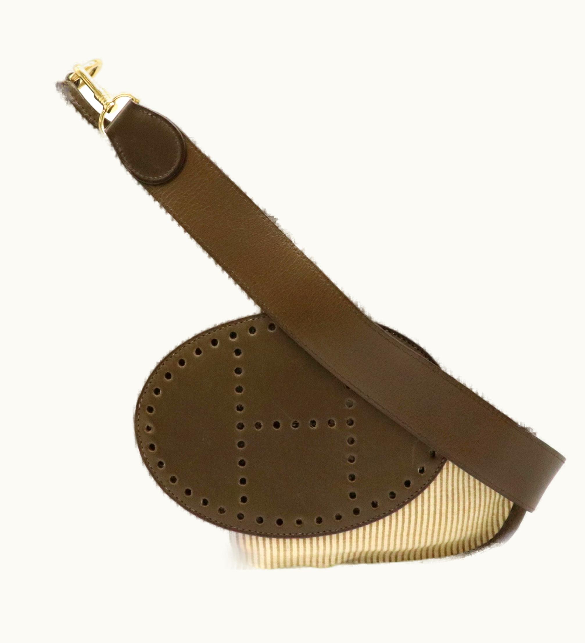 Hermès Hermès Evelyne Leather Shoulder Bag Beige