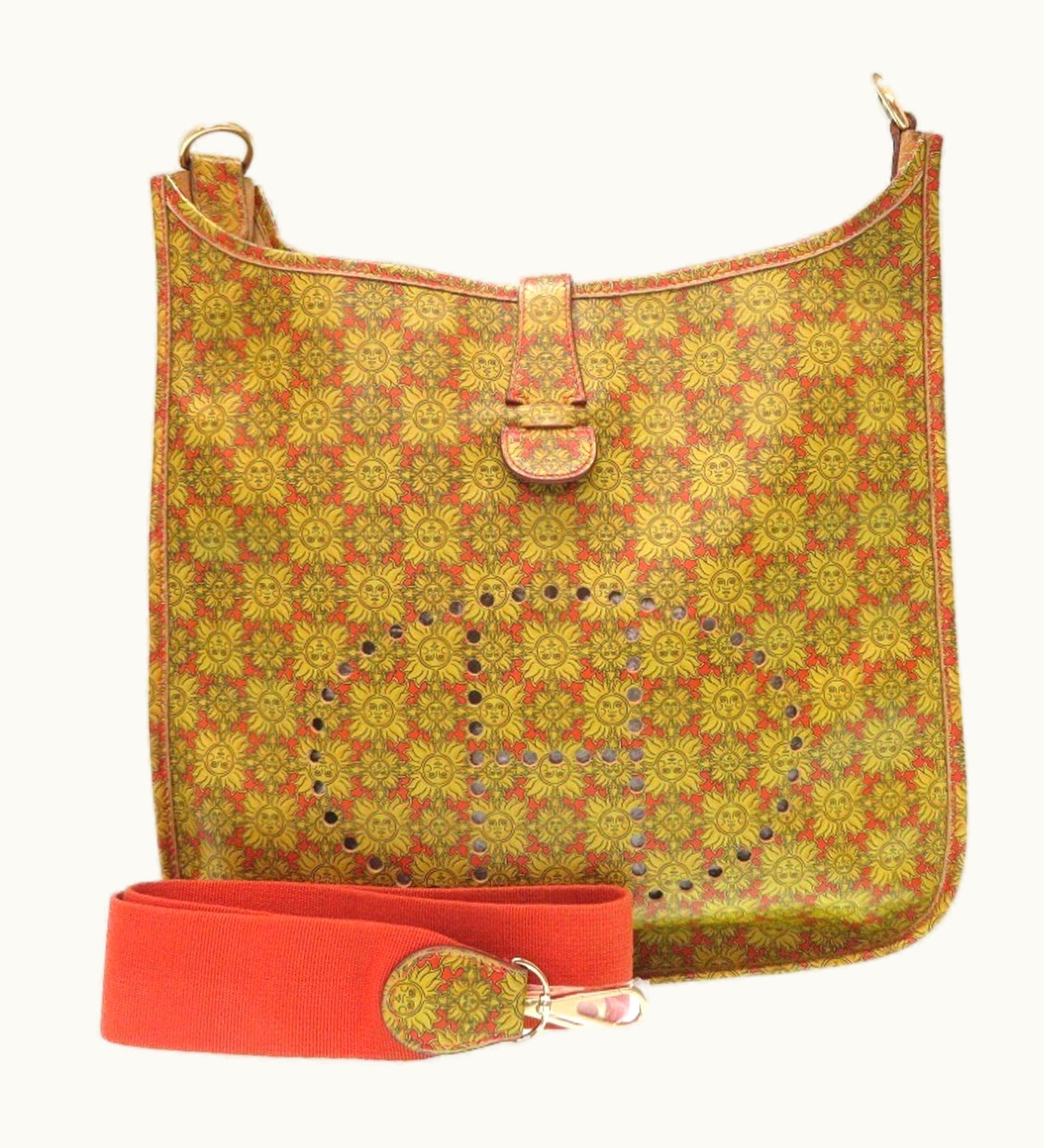 Hermès Hermès Evelyne GM Sun Yellow Leather Solar Shoulder Bag 0420 Hermes