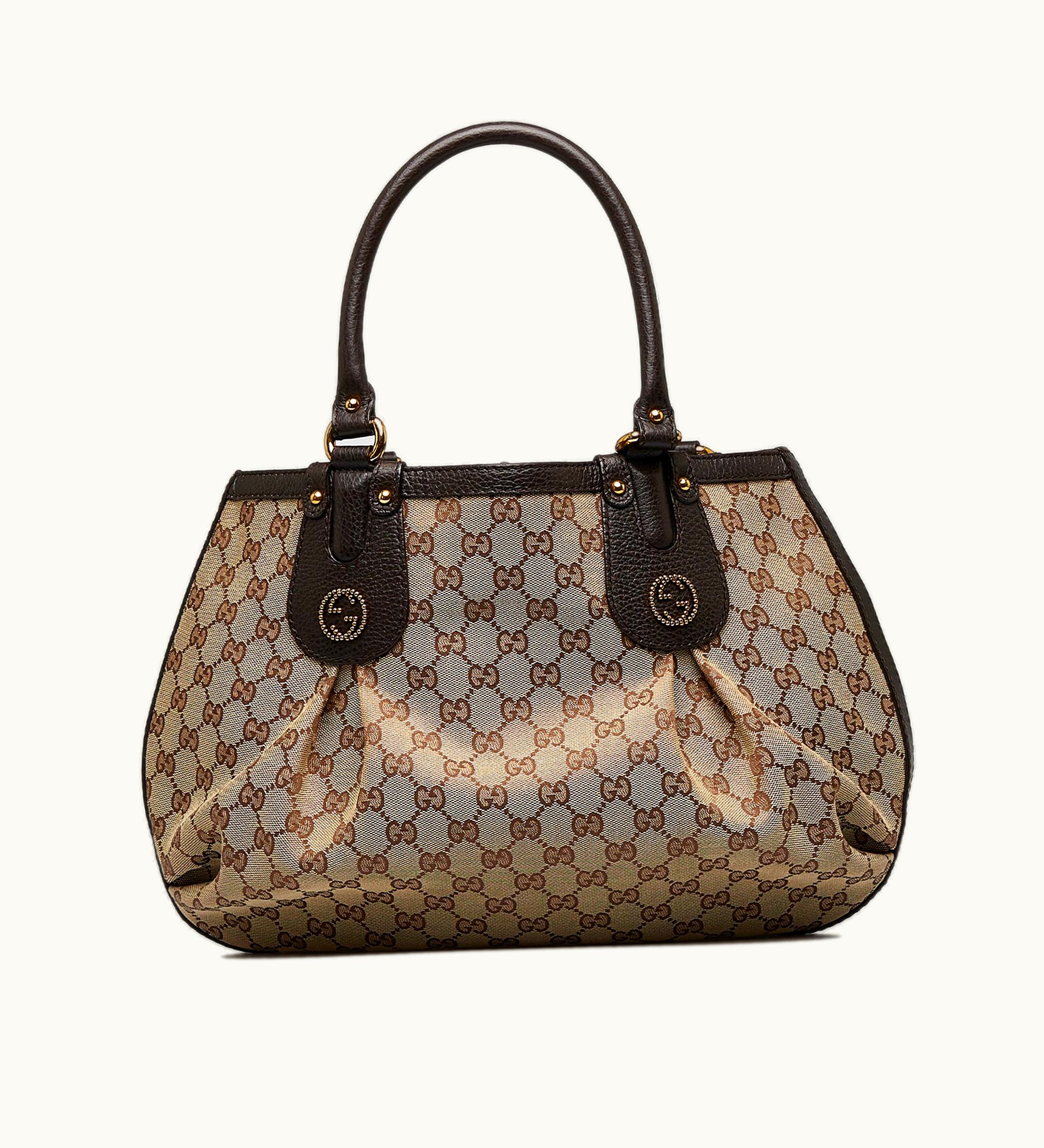 Gucci Gucci GG Canvas Tote Bag Luxury Handbag Beige