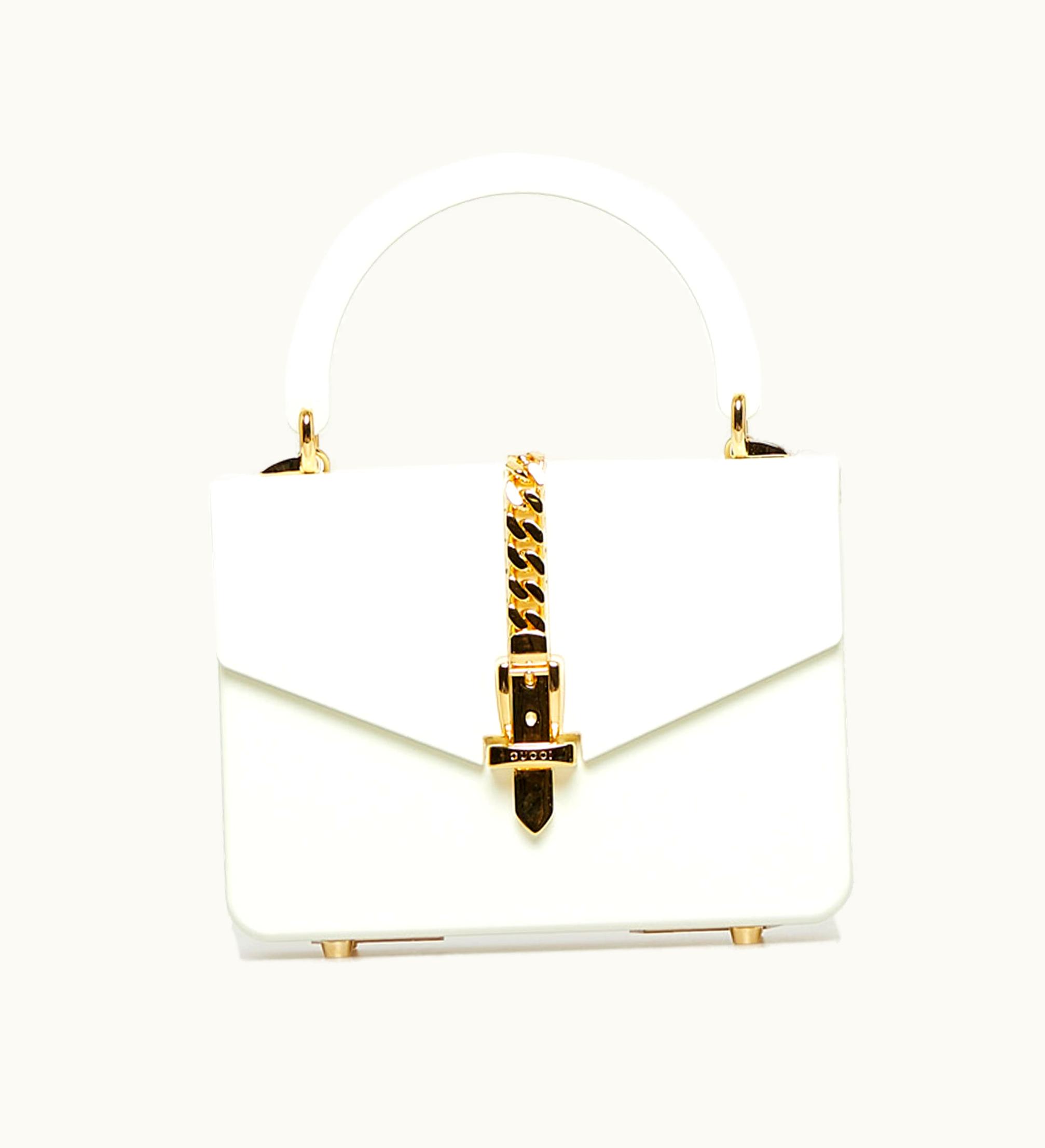 Gucci GUCCI 1969 Mini Plexiglass Sylvie Satchel in Clear
