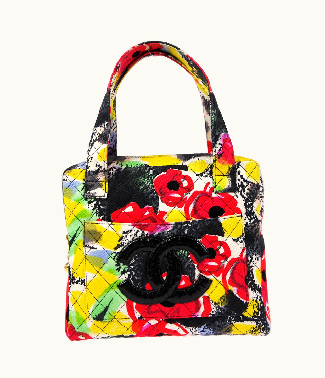 Chanel Chanel 1997 Watercolour Floral Printed Handbag 66428