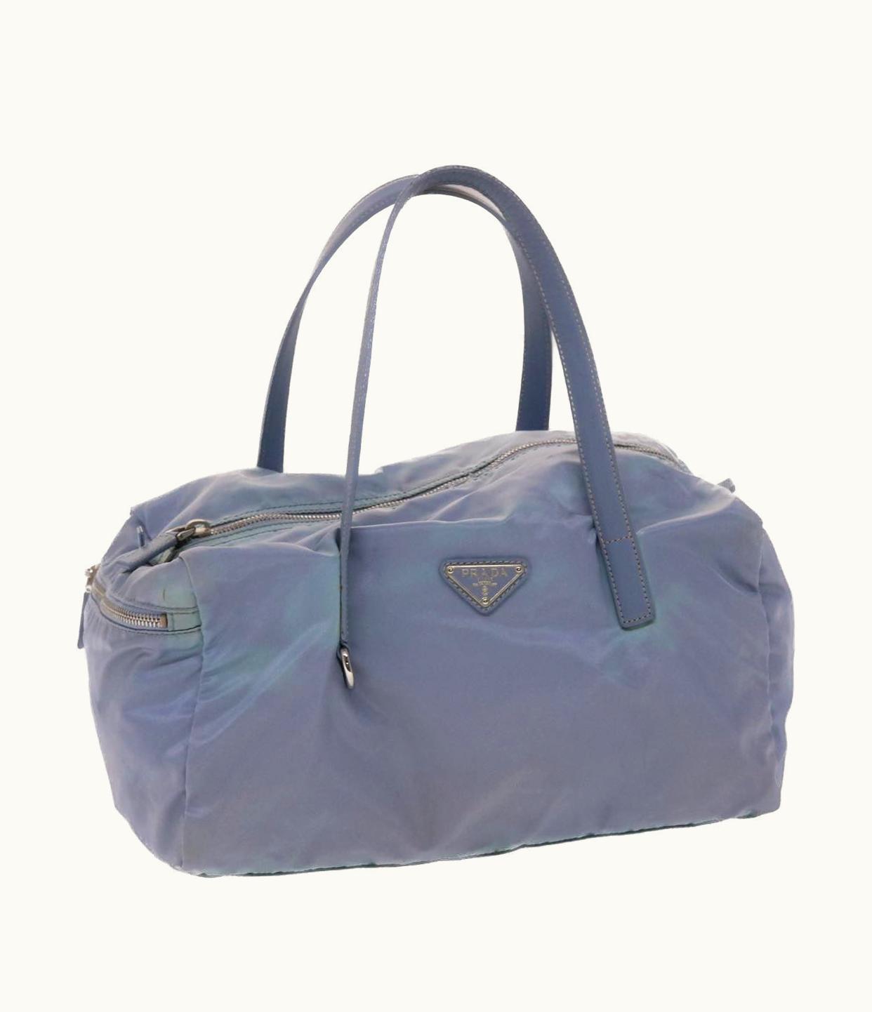 Prada Prada Nylon Shoulder Bag Light Blue