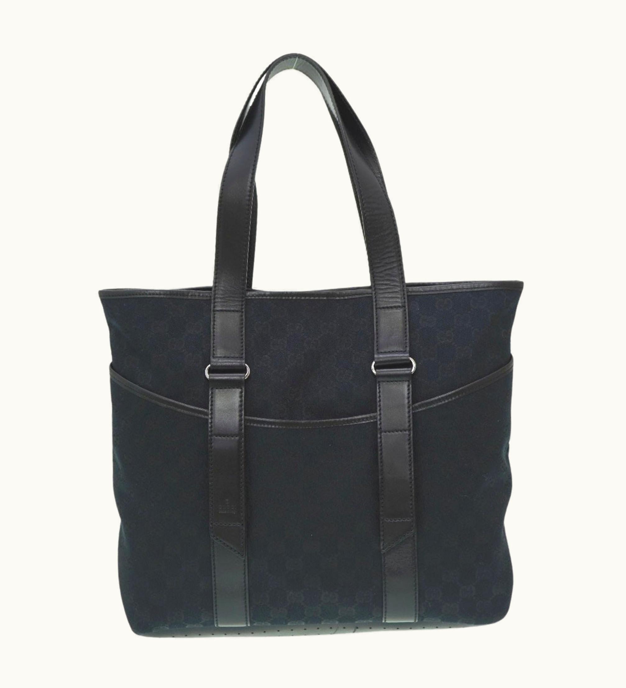 Gucci Gucci GG Canvas Tote Bag 145971 Black