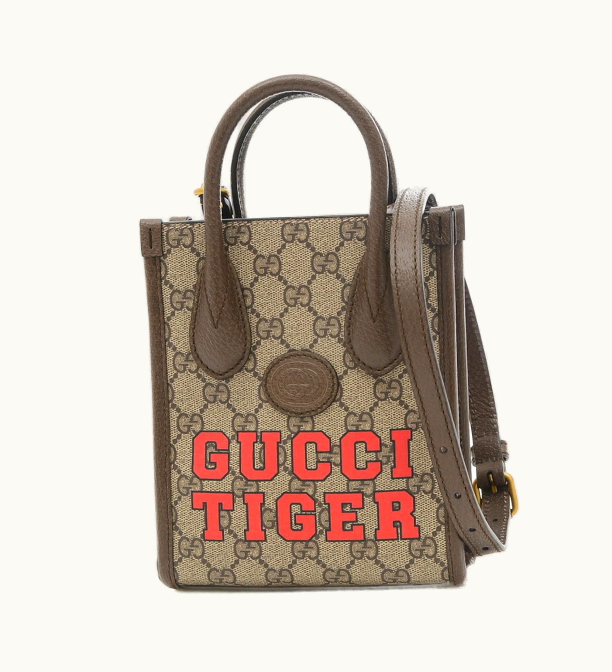 Gucci Gucci Interlocking G Tiger Mini Tote Shoulder Bag 671623
