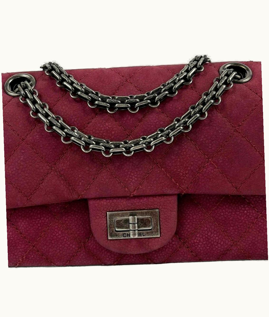 Chanel Chanel Matte Caviar 2.55 Reissue - Diamond Quilted Mini Raspberry Crossbody