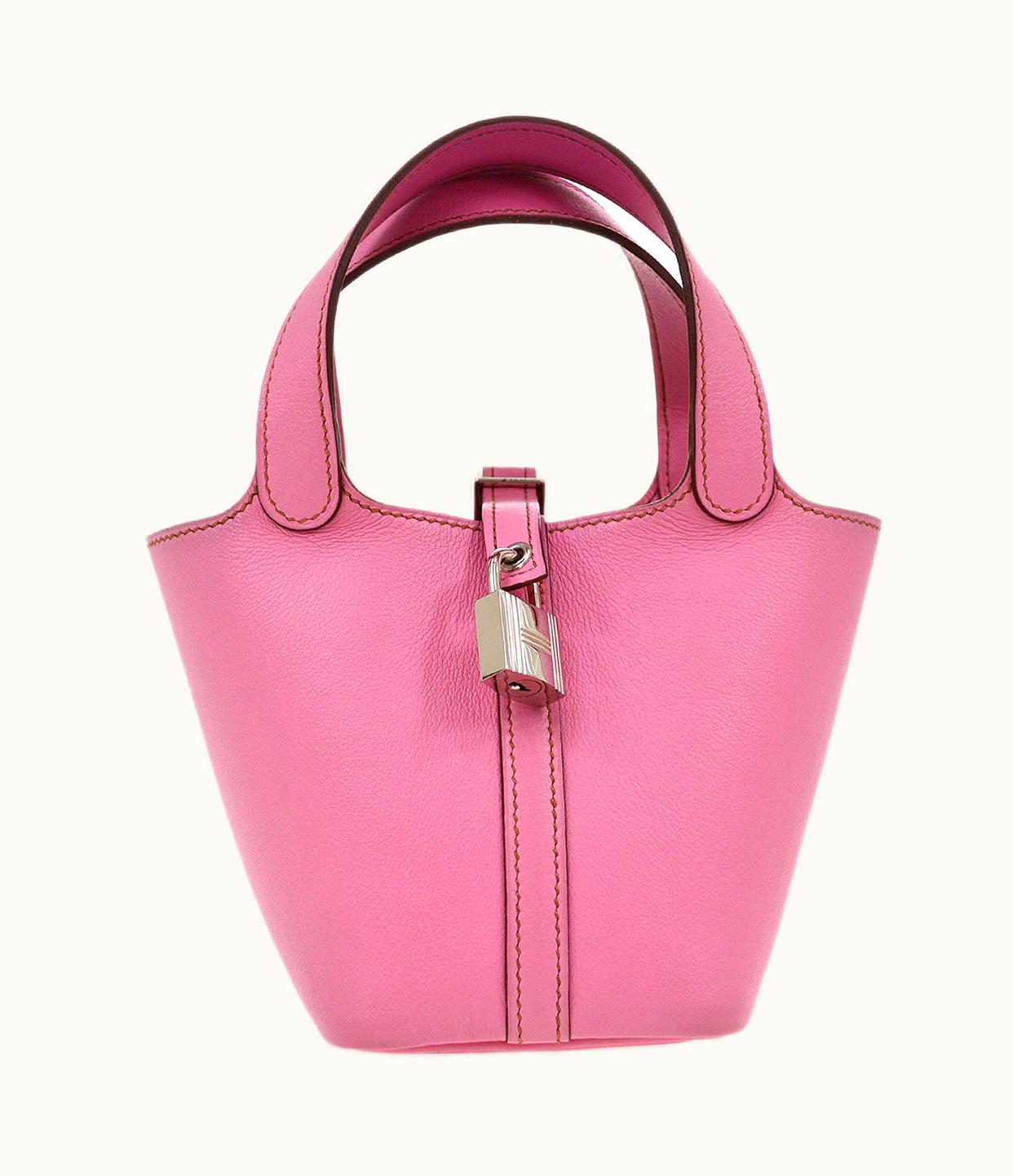 Hermès Hermès 2010 Picotin Lock 12 Pink Veau Swift 74685