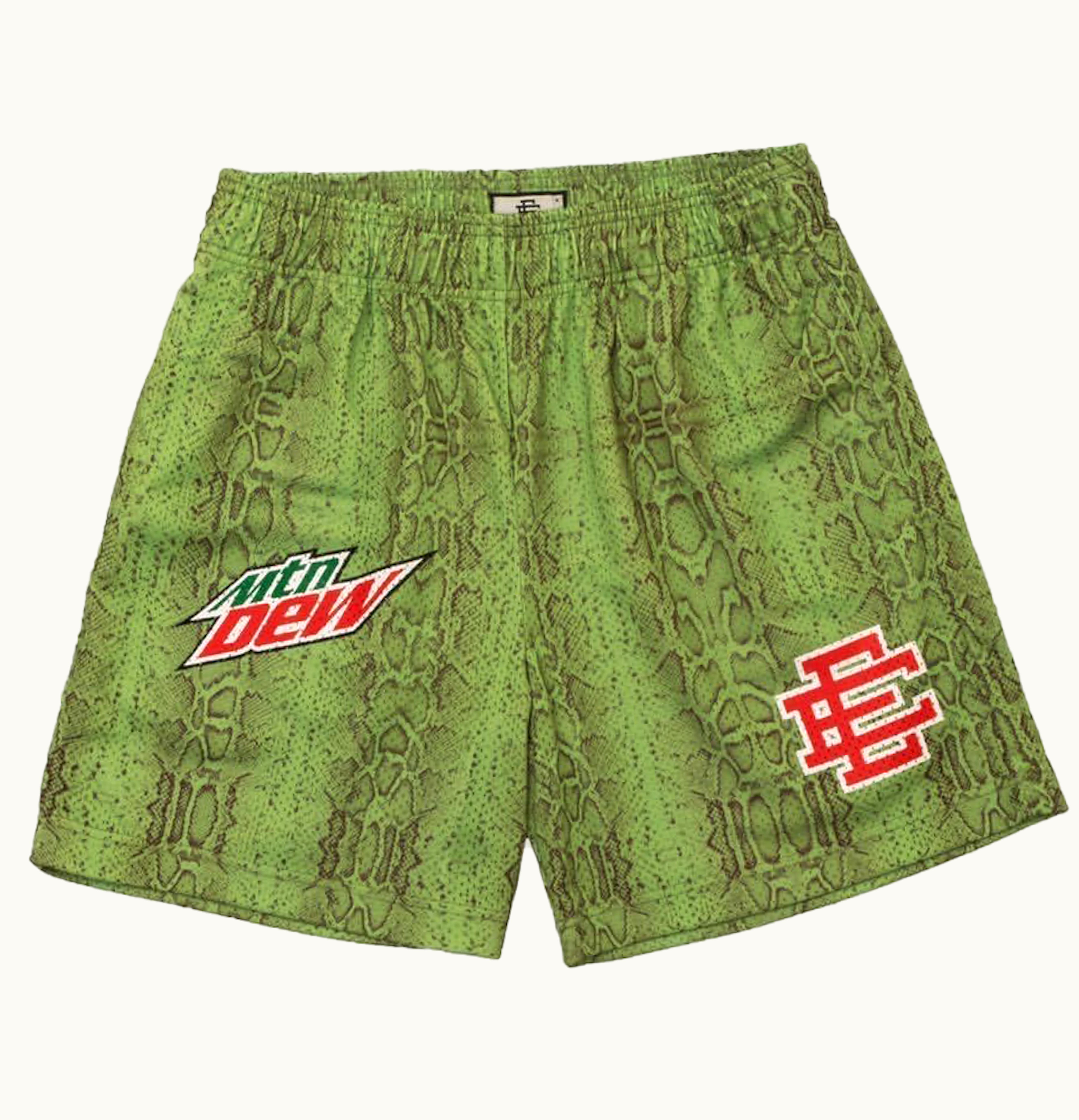 Eric Emanuel Eric Emanuel EE x Mountain Dew Basic Short Green Snakeskin