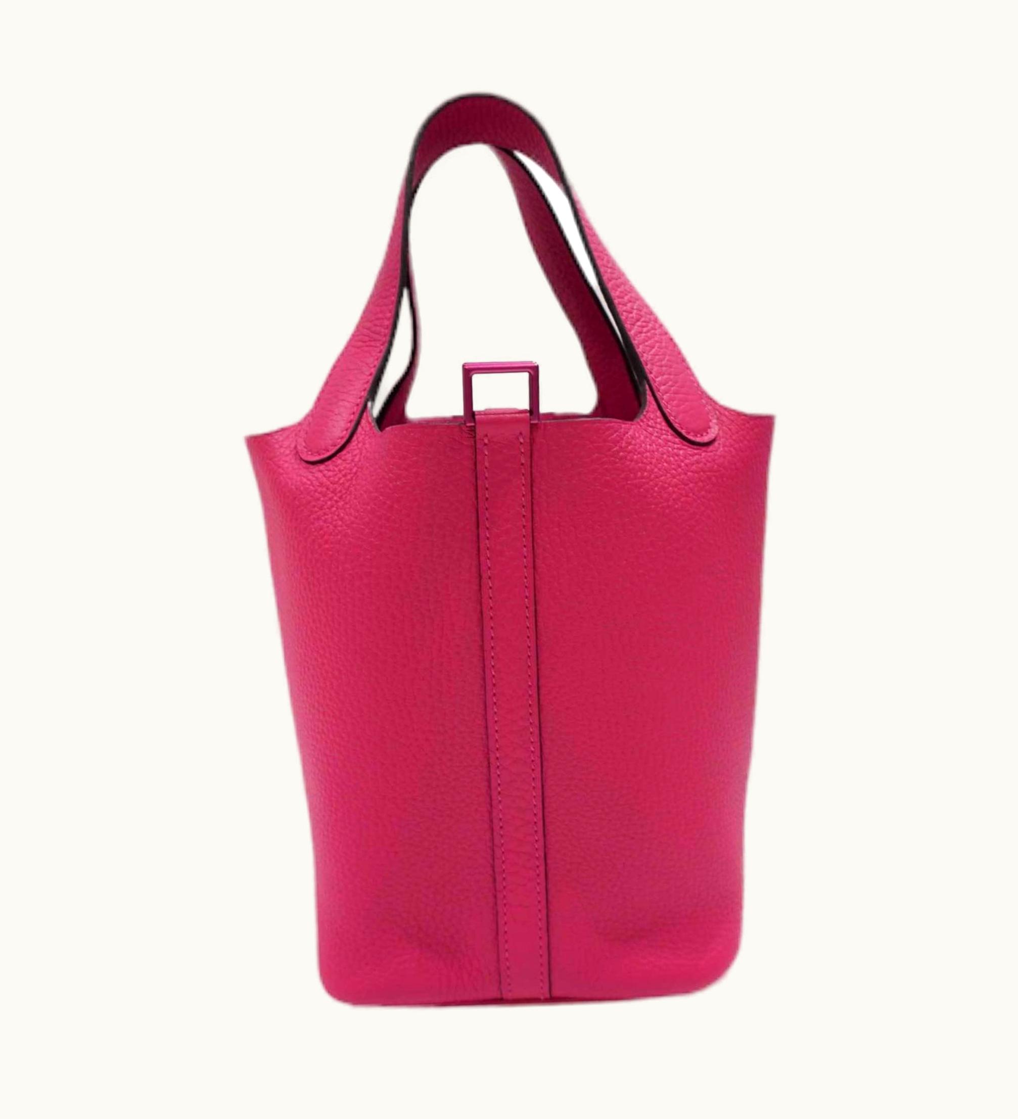 Hermès Hermès Picotin Lock Monochrome Handbag Tote Bag Taurillon B Engraved Women's Leather