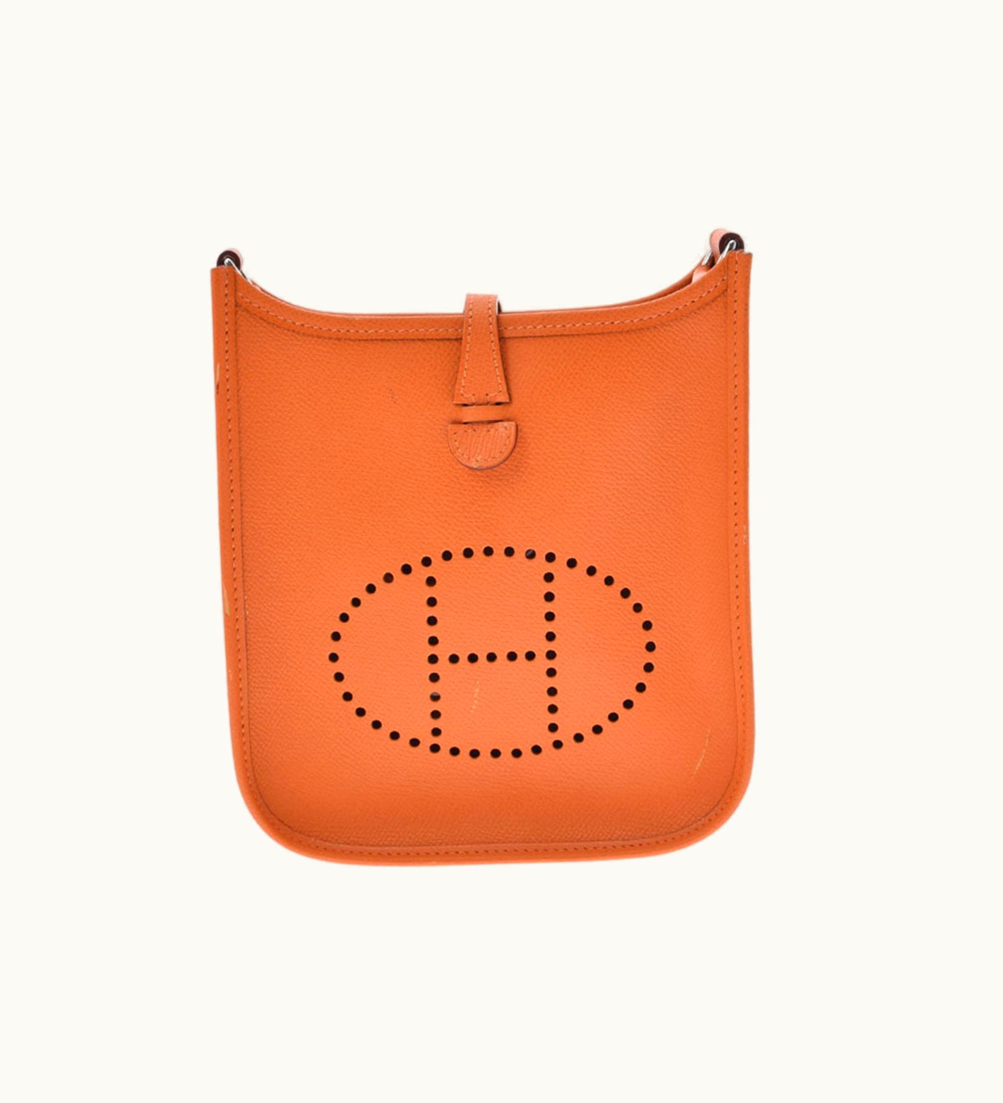 Hermès Hermès Evelyne Tpm Orange H Engraved (Around 2004) Ladies Epson Shoulder Bag