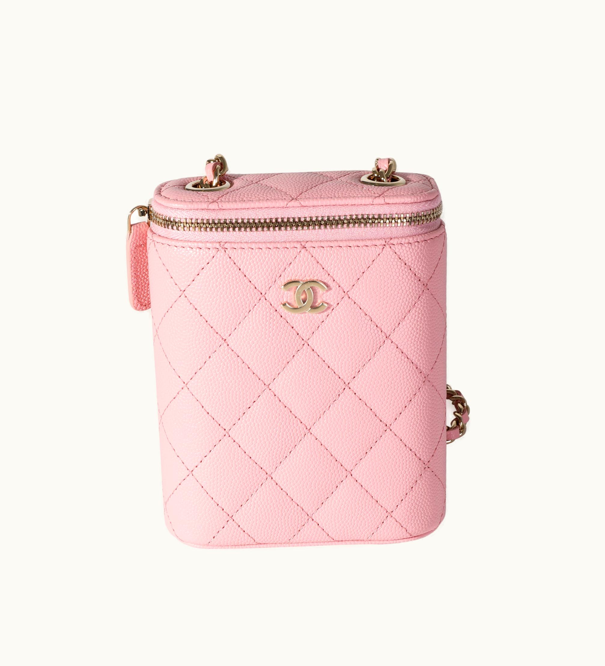 Chanel Chanel Sakura Pink Caviar Mini Crossbody Bag With Chain