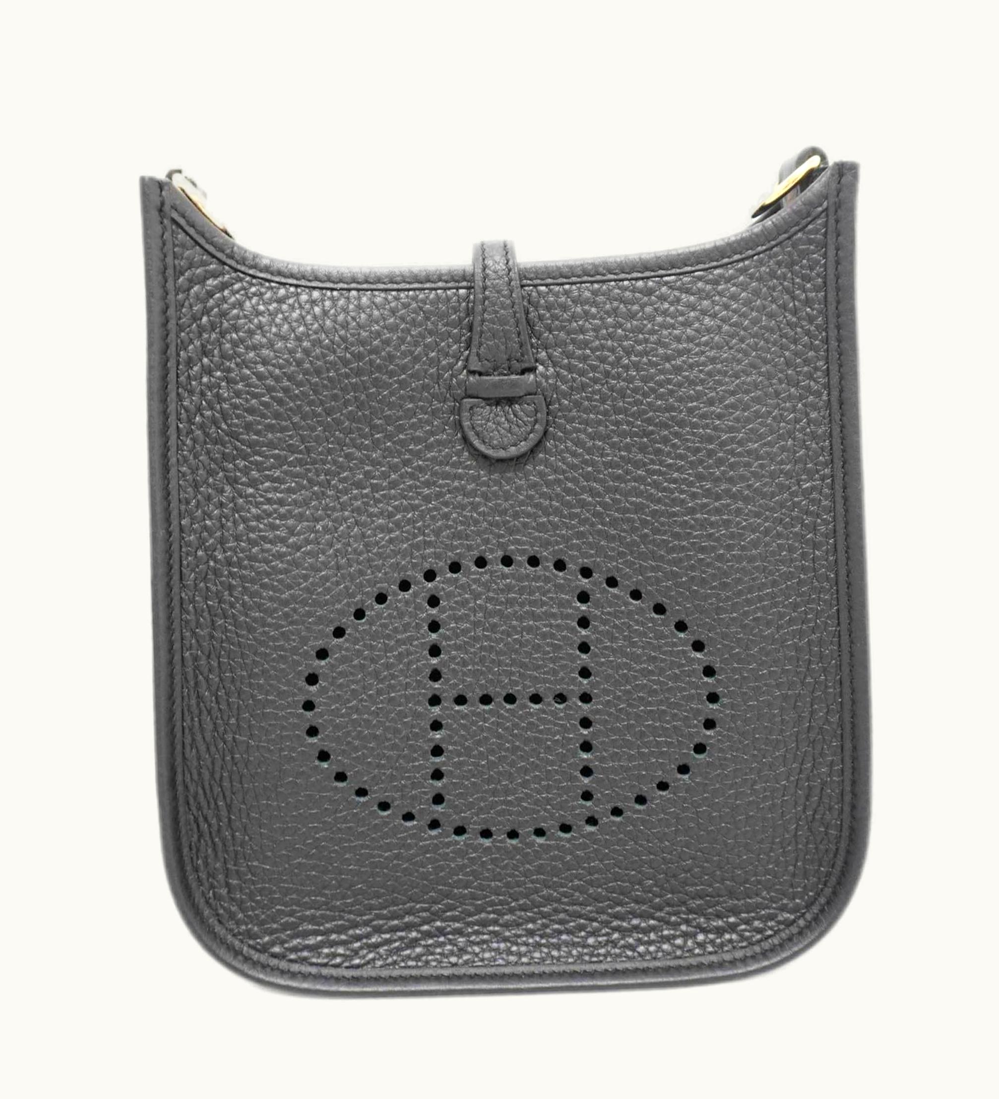 Hermès Hermès Evelyne Tpm Shoulder Bag Black/G Hardware Taurillon Women's Men's