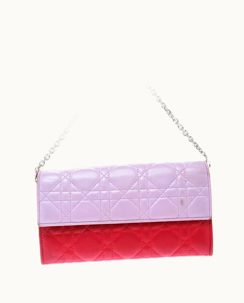 Dior Dior Two Tone Pink Cannage Leather Lady