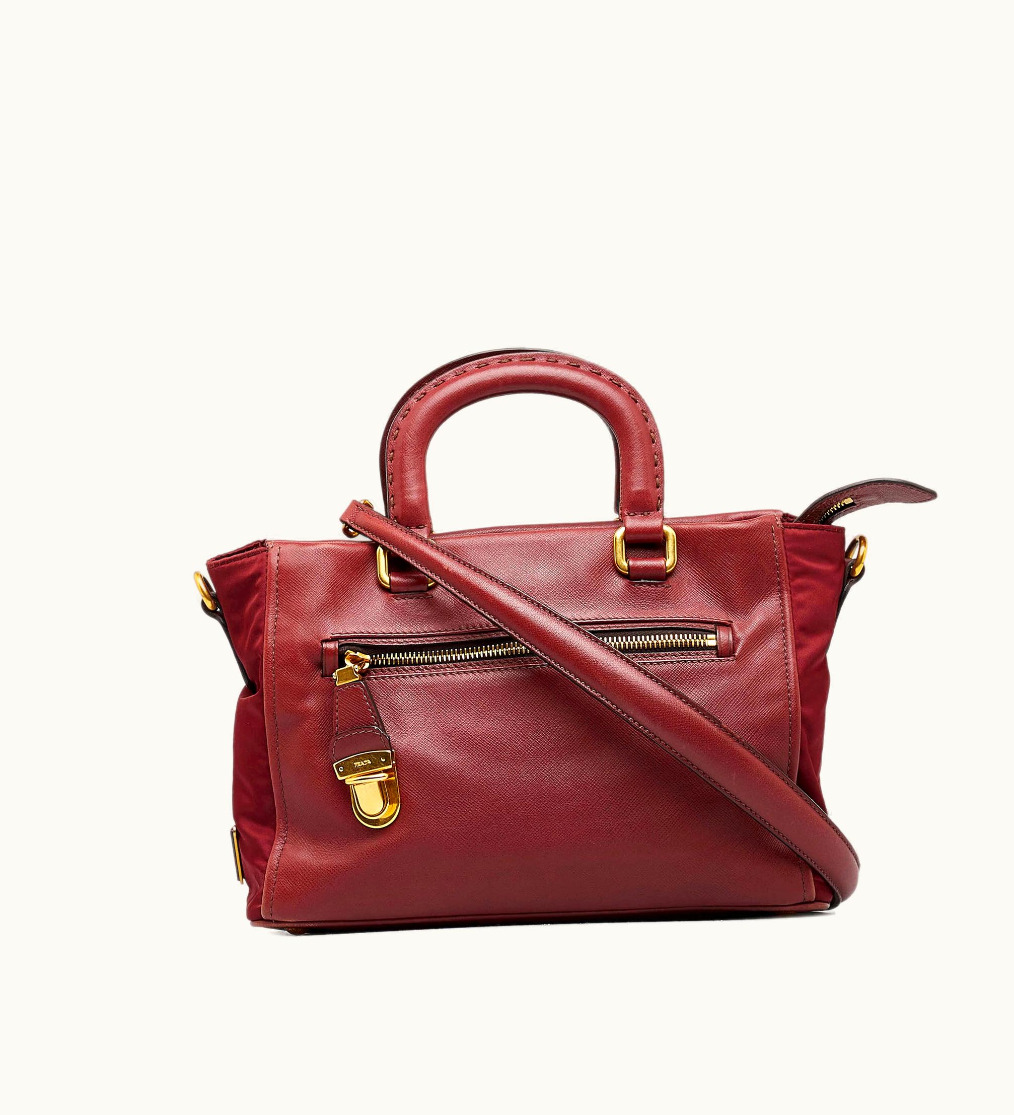 Prada Prada Vitello Daino Satchel Luxe Leather Black