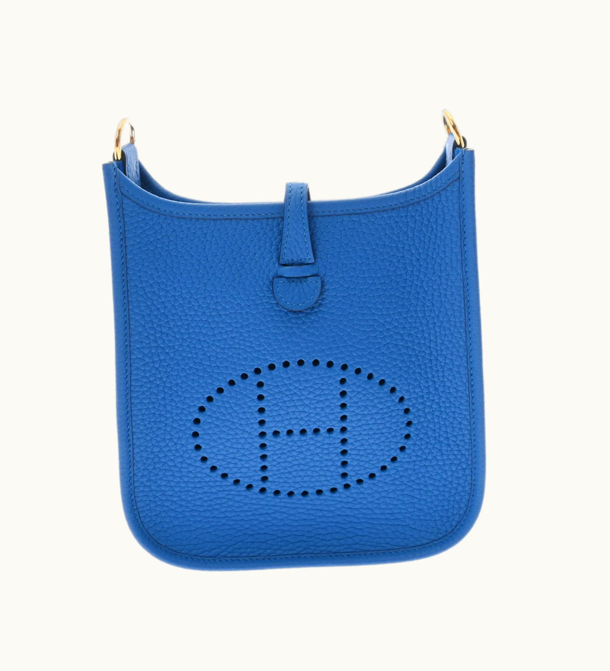 Hermès Hermès Evelyne Tpm Blue Royale U Stamp [Around 2022] Women's Taurillon Clemence Shoulder Bag