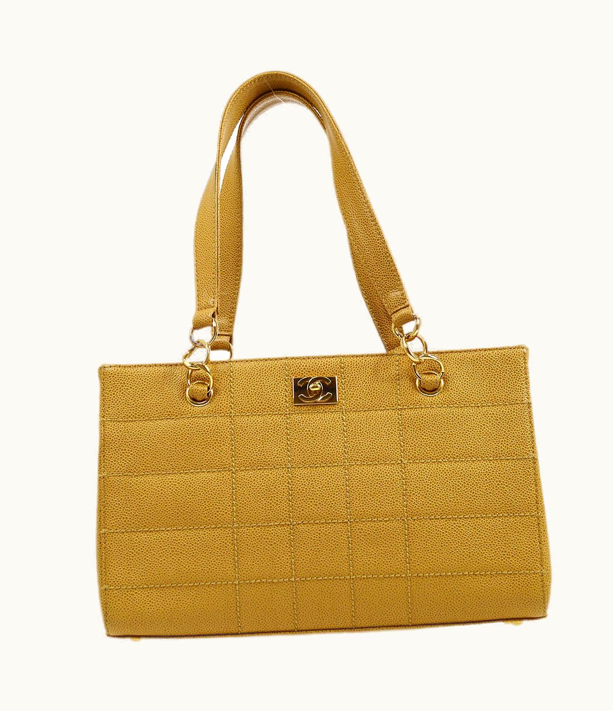 Chanel Chanel 2001-2003 Beige Caviar Wild Stitch Tote 51051