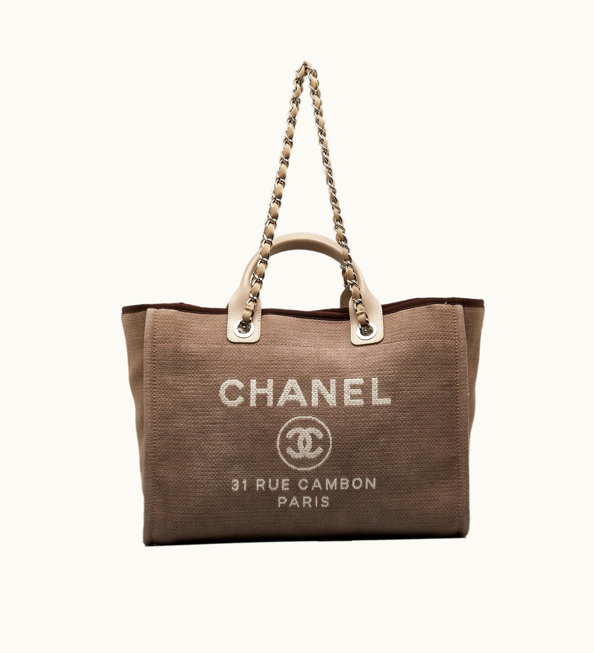 Chanel Chanel Large Deauville Shopping Tote Satchel