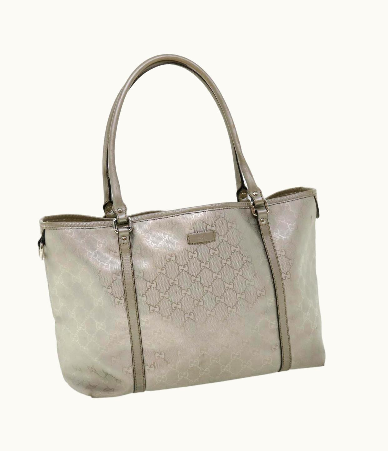 Gucci Gucci GG Canvas Shoulder Bag Silver 197953