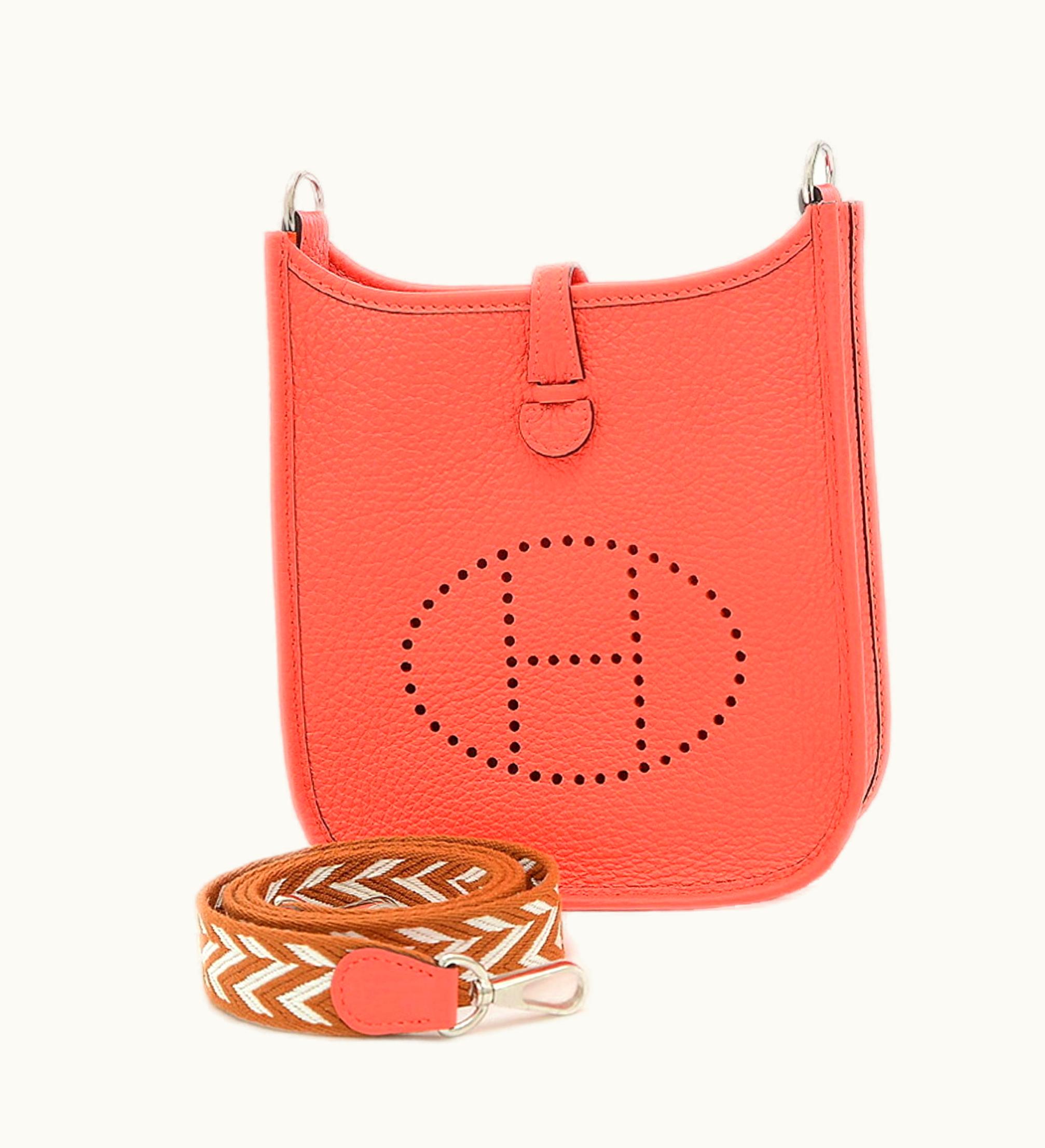 Hermès Hermès Evelyne Tpm Amazon Taurillon Clemence Shoulder Bag Rose Texas Silver Hardware B Engraved