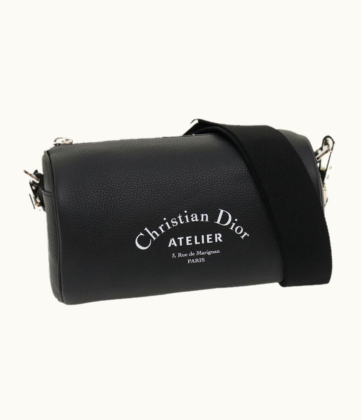 Dior Dior Christian Dior Atelier Roller Bag Shoulder Bag Leather Black