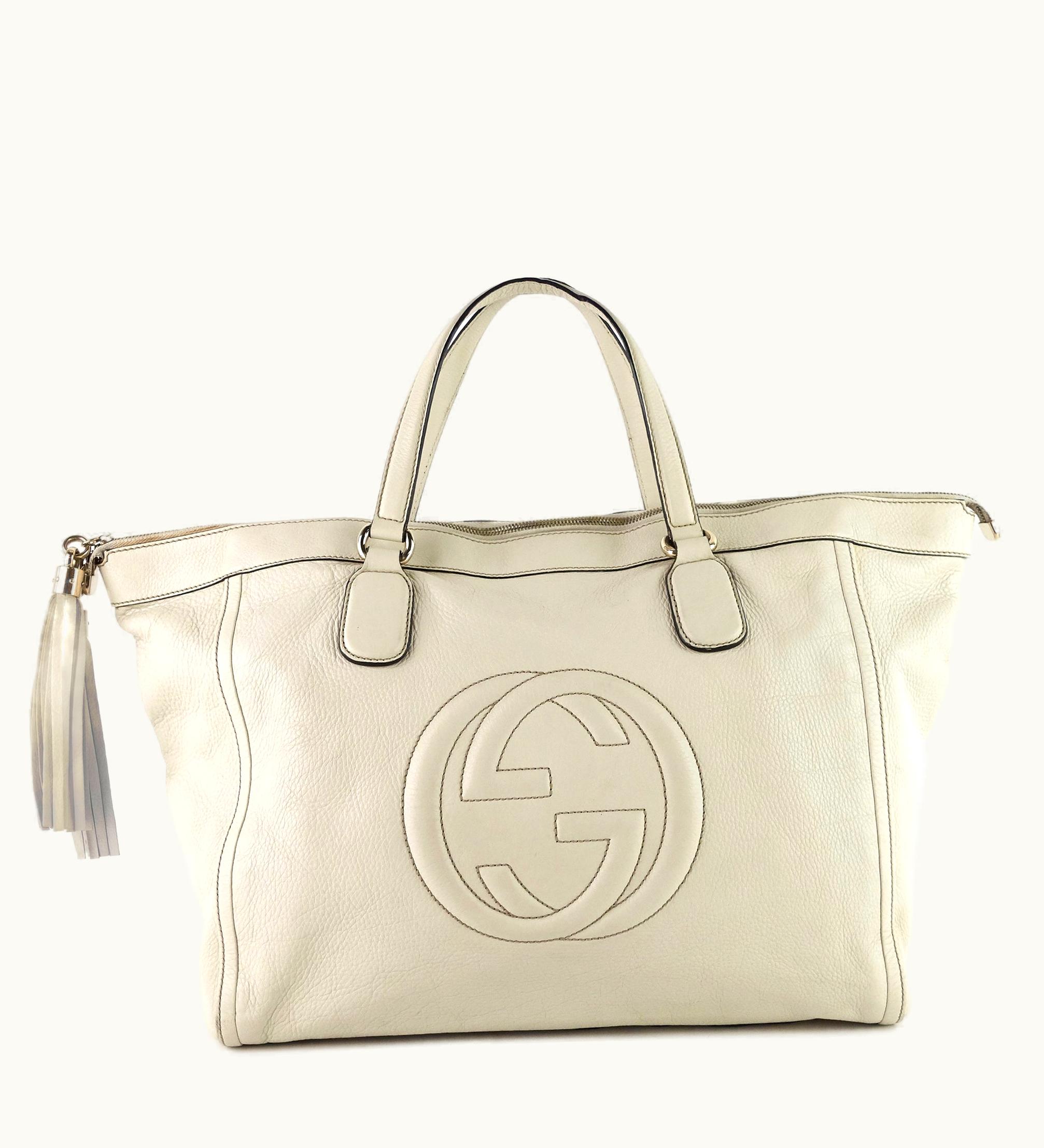 Gucci Gucci Soho Working Large Leather Tassels Tote Bag